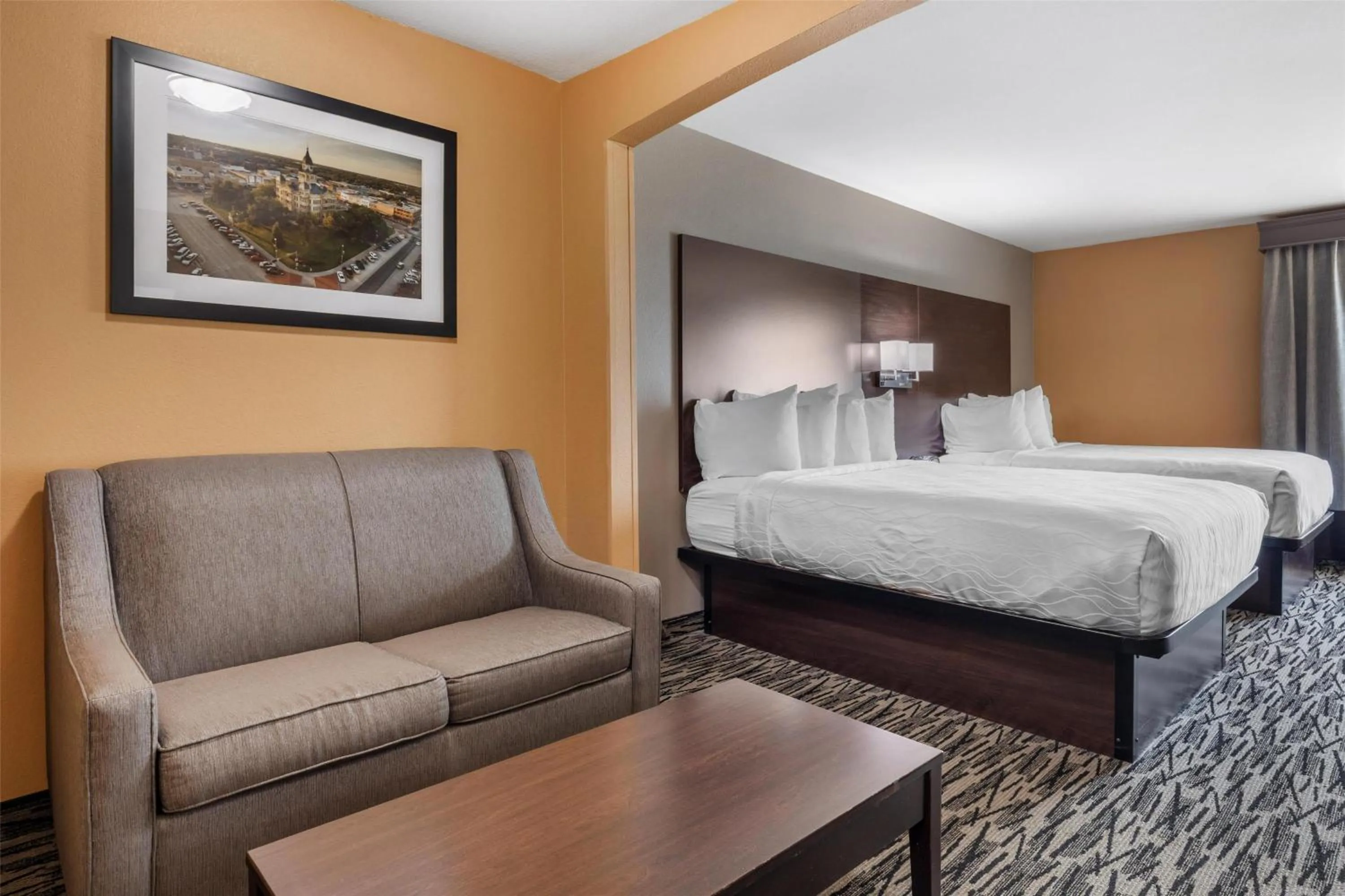 Queen Suite with Two Queen Beds and Sofa Bed in Best Western Plus Denton Inn & Suites
