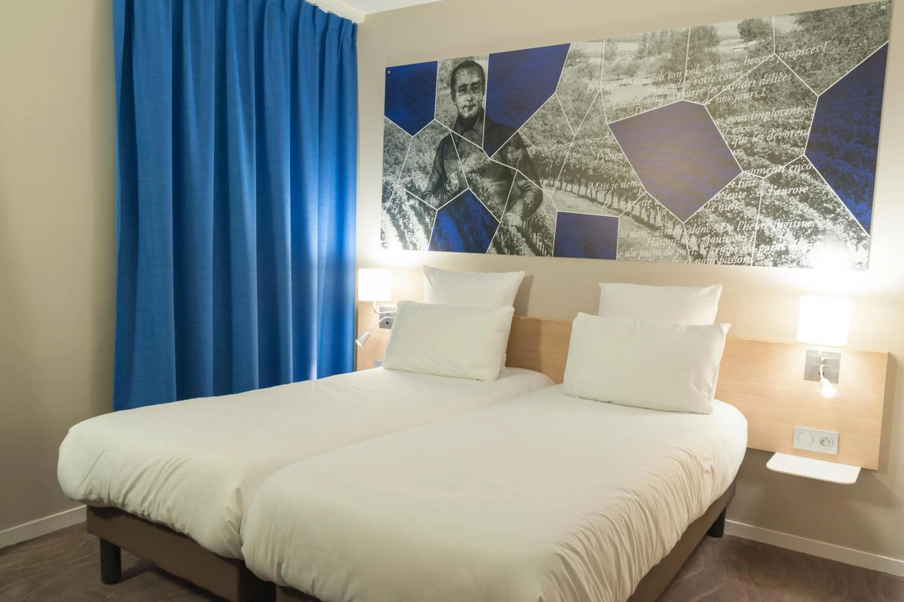 Standard Room with Two Beds in Brit Hotel Mâcon Centre Gare