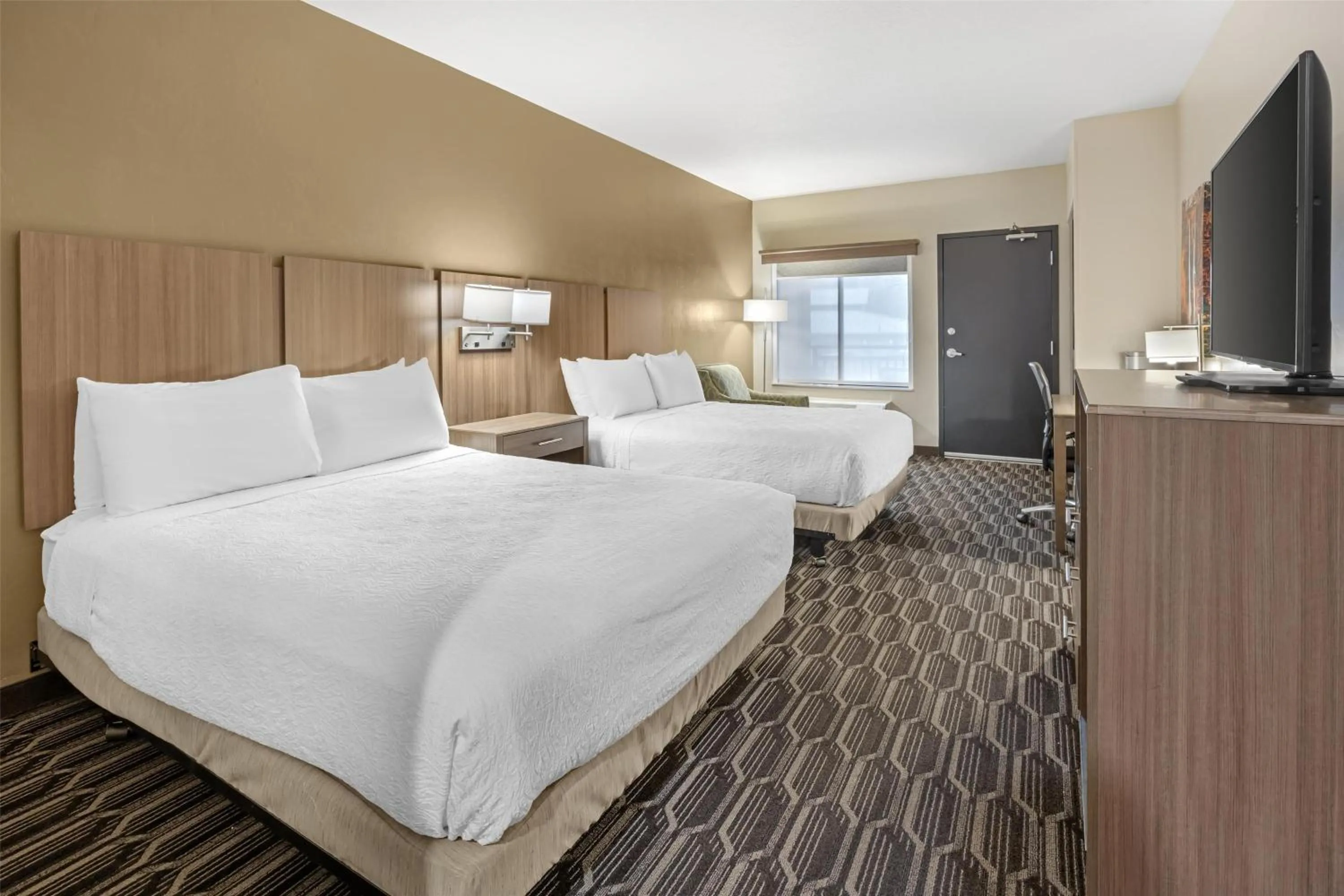 Queen Room with Two Queen Beds and Roll-In Shower - Mobility Access/Communication Assistance/Non-Smoking in Best Western Plus Zion Canyon Inn & Suites