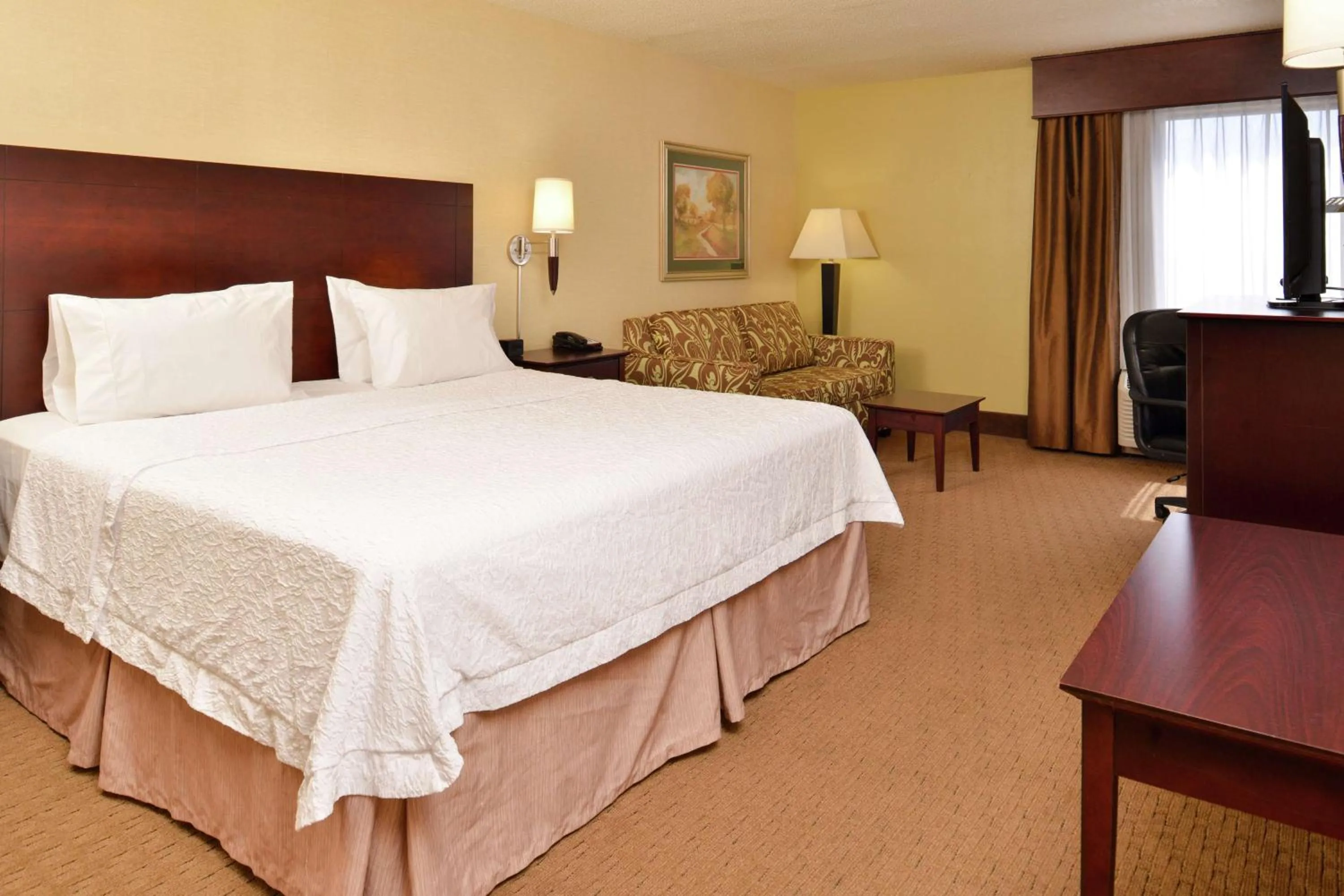 King Room with Sofa Bed and Study - Non-Smoking in Hampton Inn Staunton
