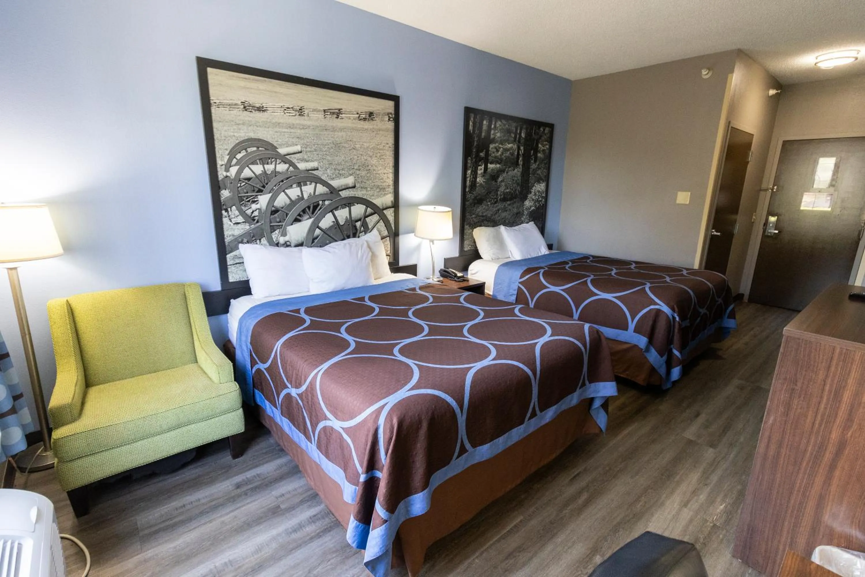 2 Double Beds, Mobility Accessible Room, Non-Smoking in Super 8 by Wyndham Smithfield-Selma