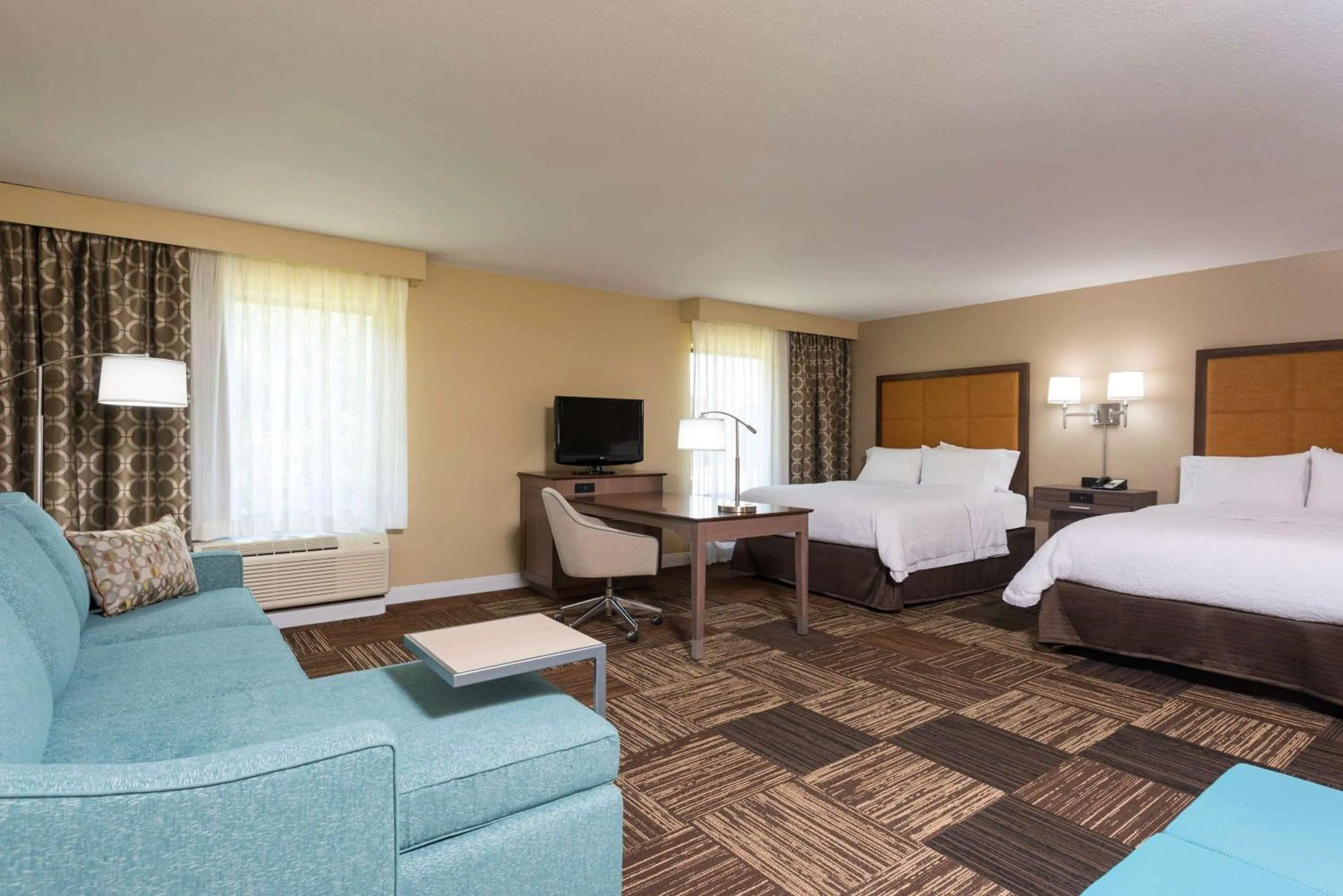 Queen Studio Suite with Two Queen Beds and Sofa Bed - Non-Smoking in Hampton Inn & Suites Fremont