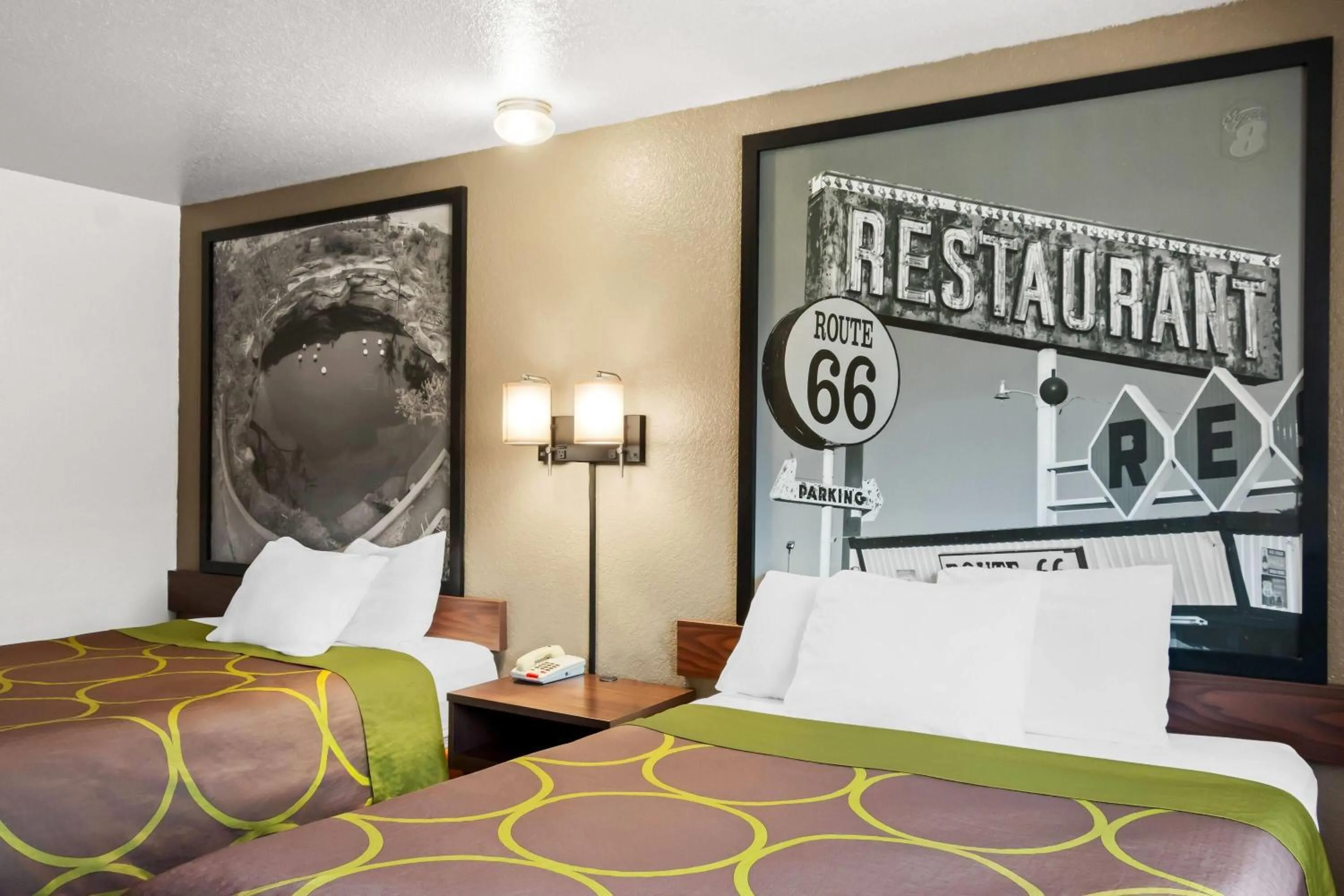 Queen Room with Two Queen Beds - Pet Friendly/Non-Smoking in Super 8 by Wyndham Santa Rosa