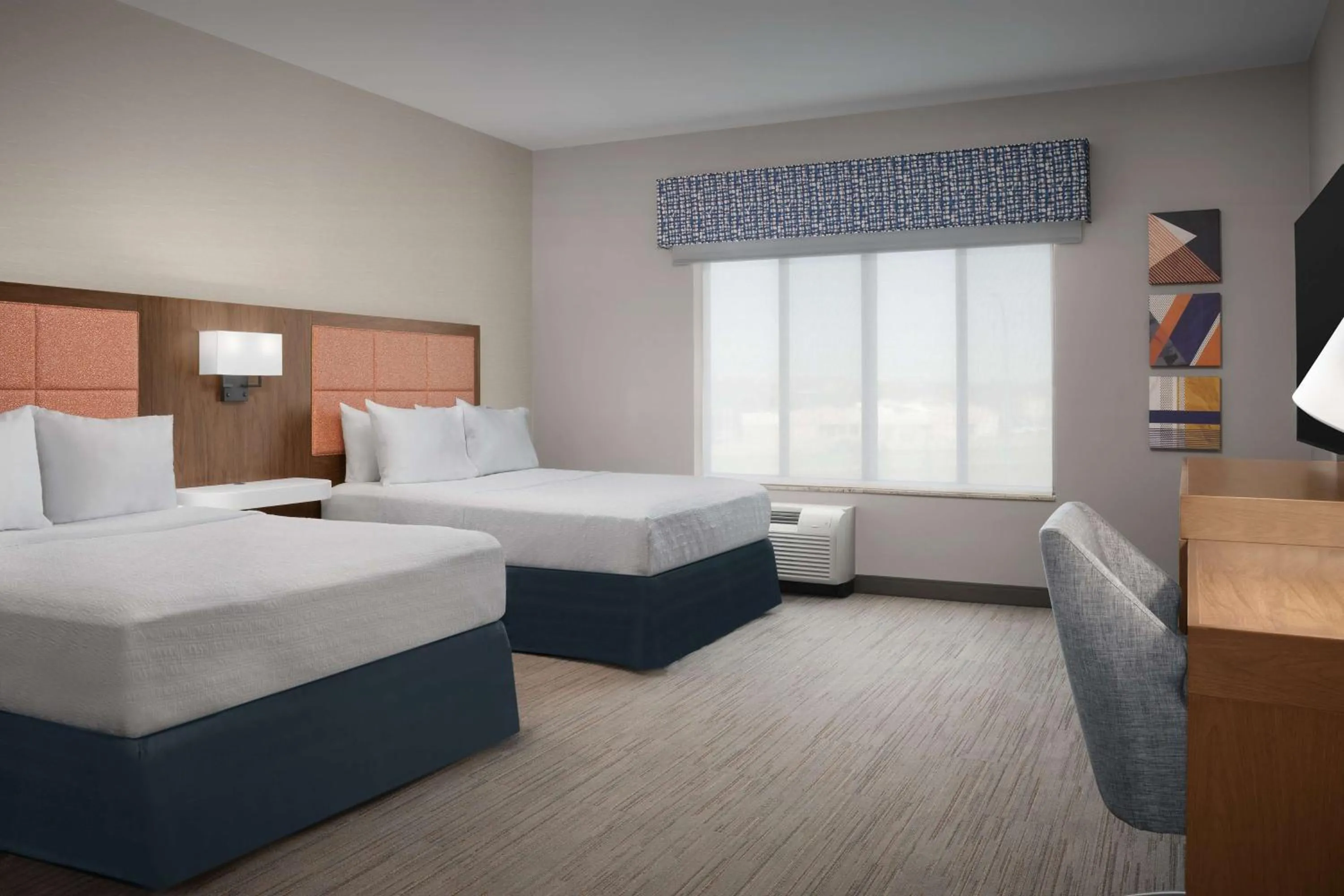 Queen Room with Two Queen Beds - Mobility and Hearing Access/Non-Smoking in Hampton Inn & Suites Williston