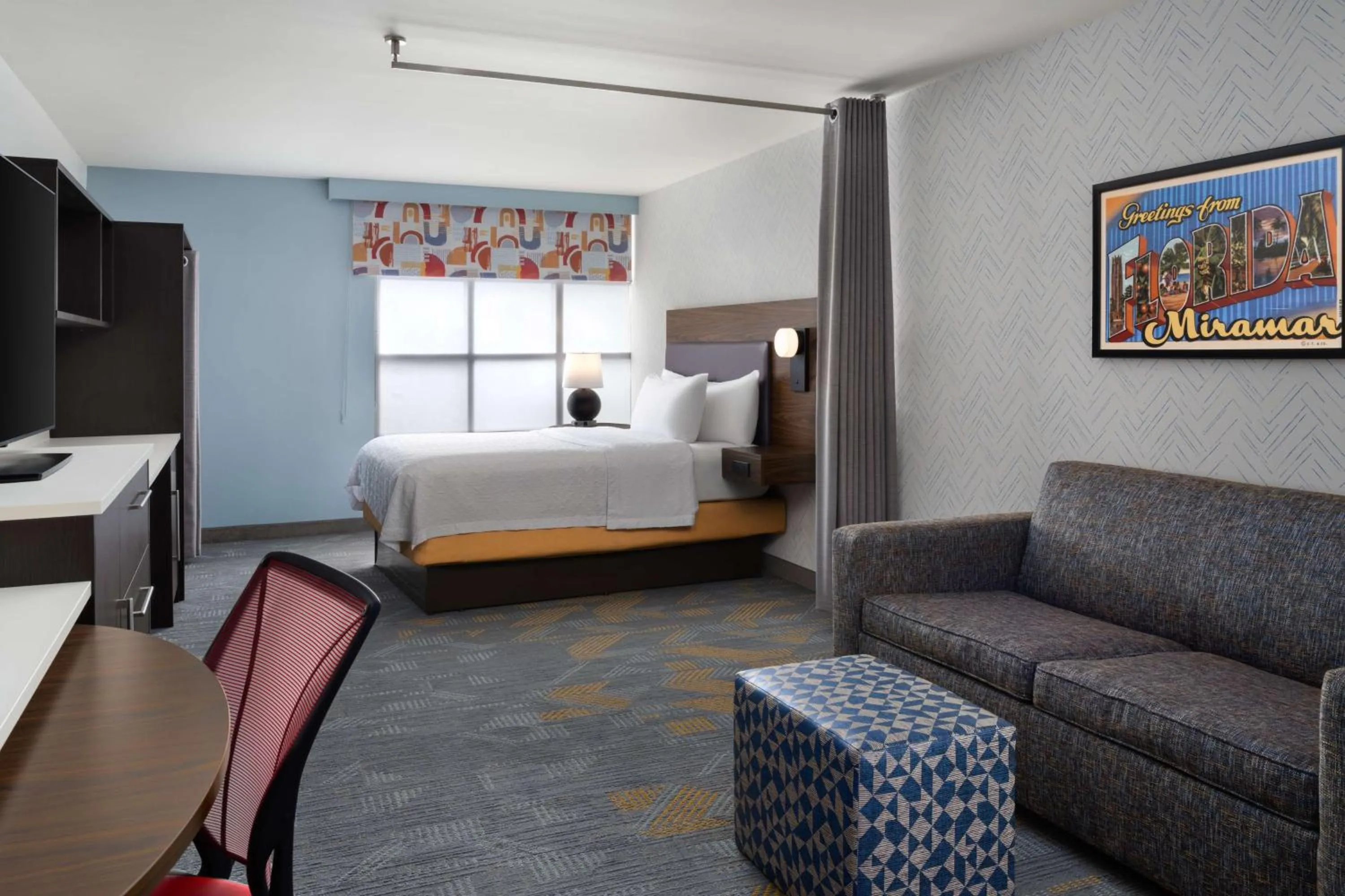 Queen Studio - Non-Smoking in Home2 Suites by Hilton Miramar Ft. Lauderdale