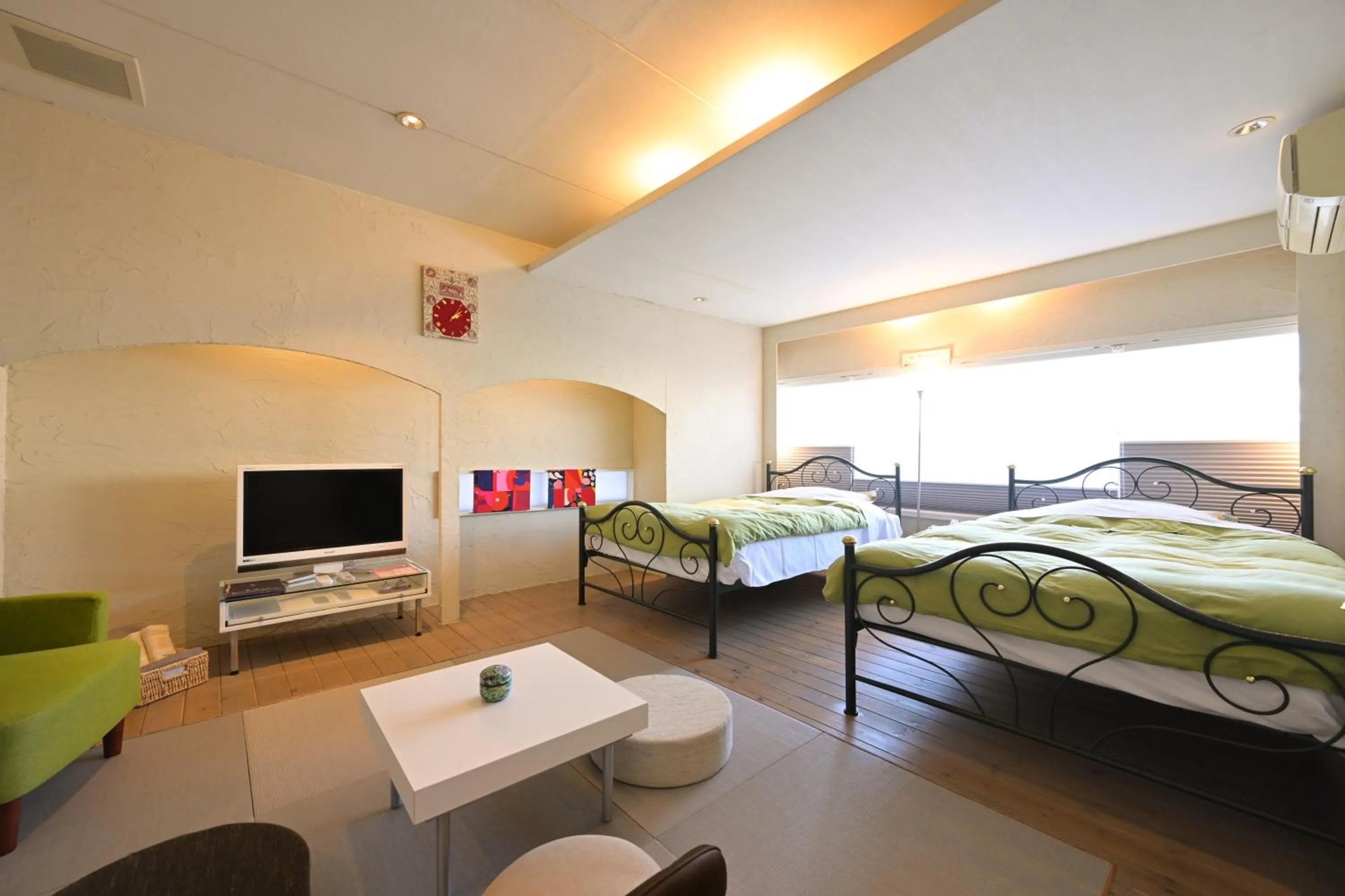 Standard Twin Room with Tatami Area in Akari no Yado Okabe