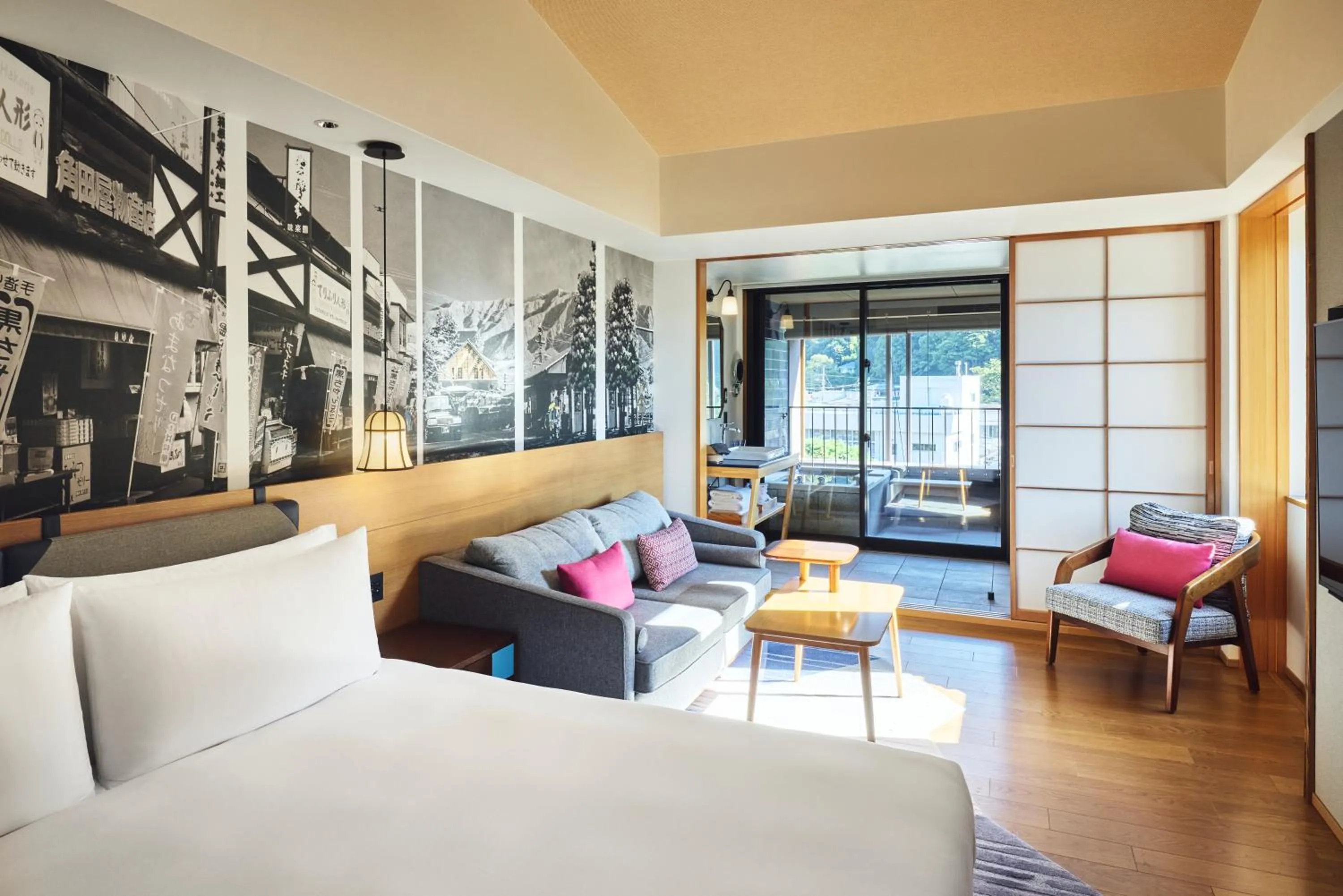 Premium Corner King Room with River View in Hotel Indigo Hakone Gora by IHG