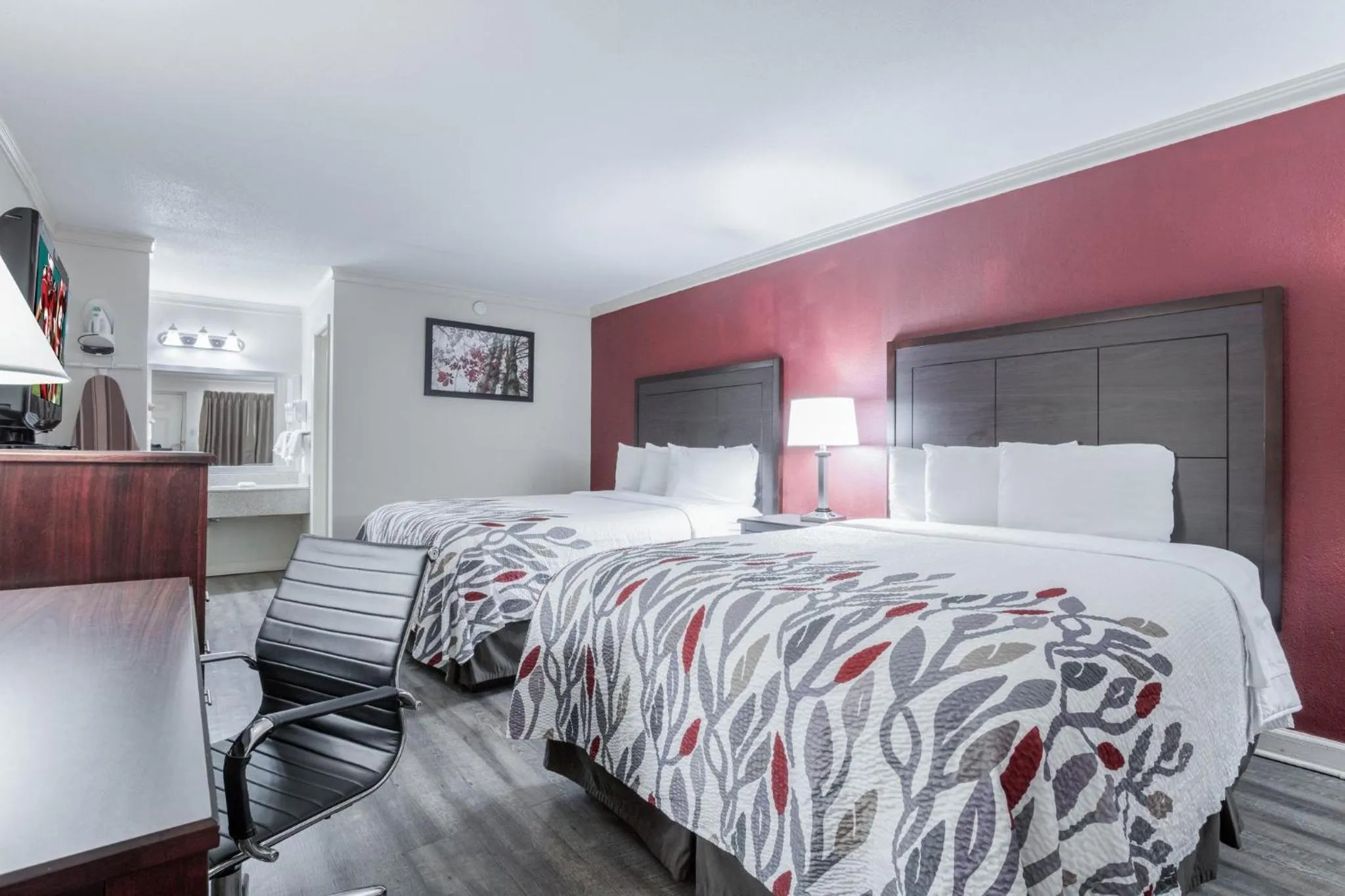 Deluxe Room with Two Queen Beds Non-Smoking - single occupancy in Red Roof Inn Forrest City