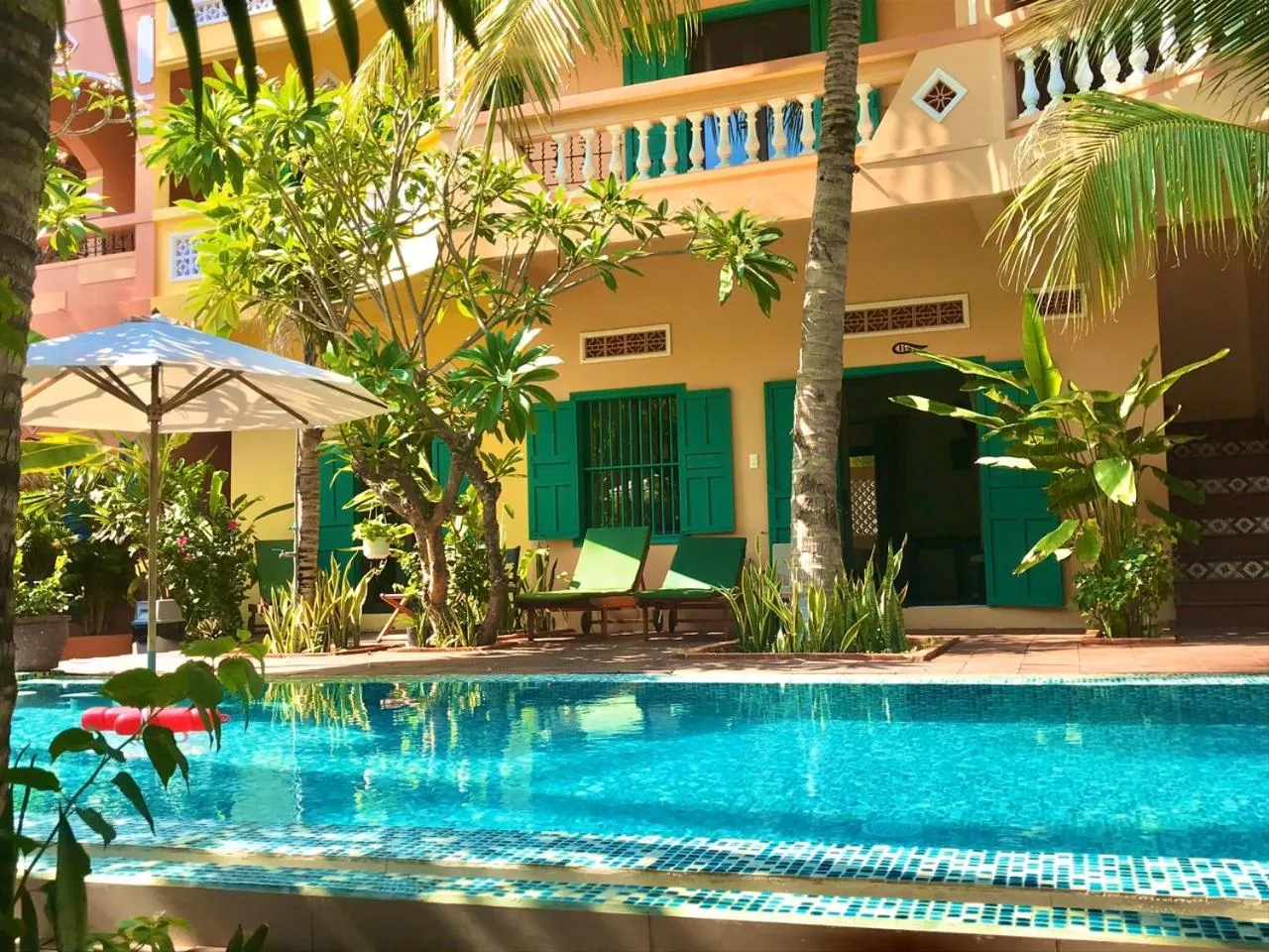 Quadruple Room with Pool View - single occupancy - Ground Floor in MiNhon Hotel Muine
