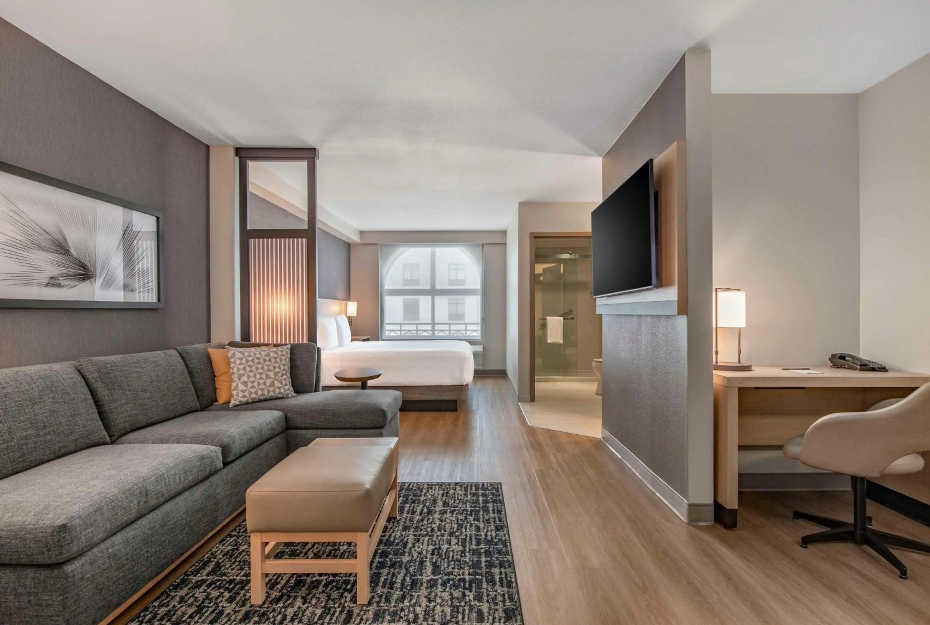 King Room with Sofa Bed and Roll-In Shower - Disability Access in Hyatt Place Riverside Downtown