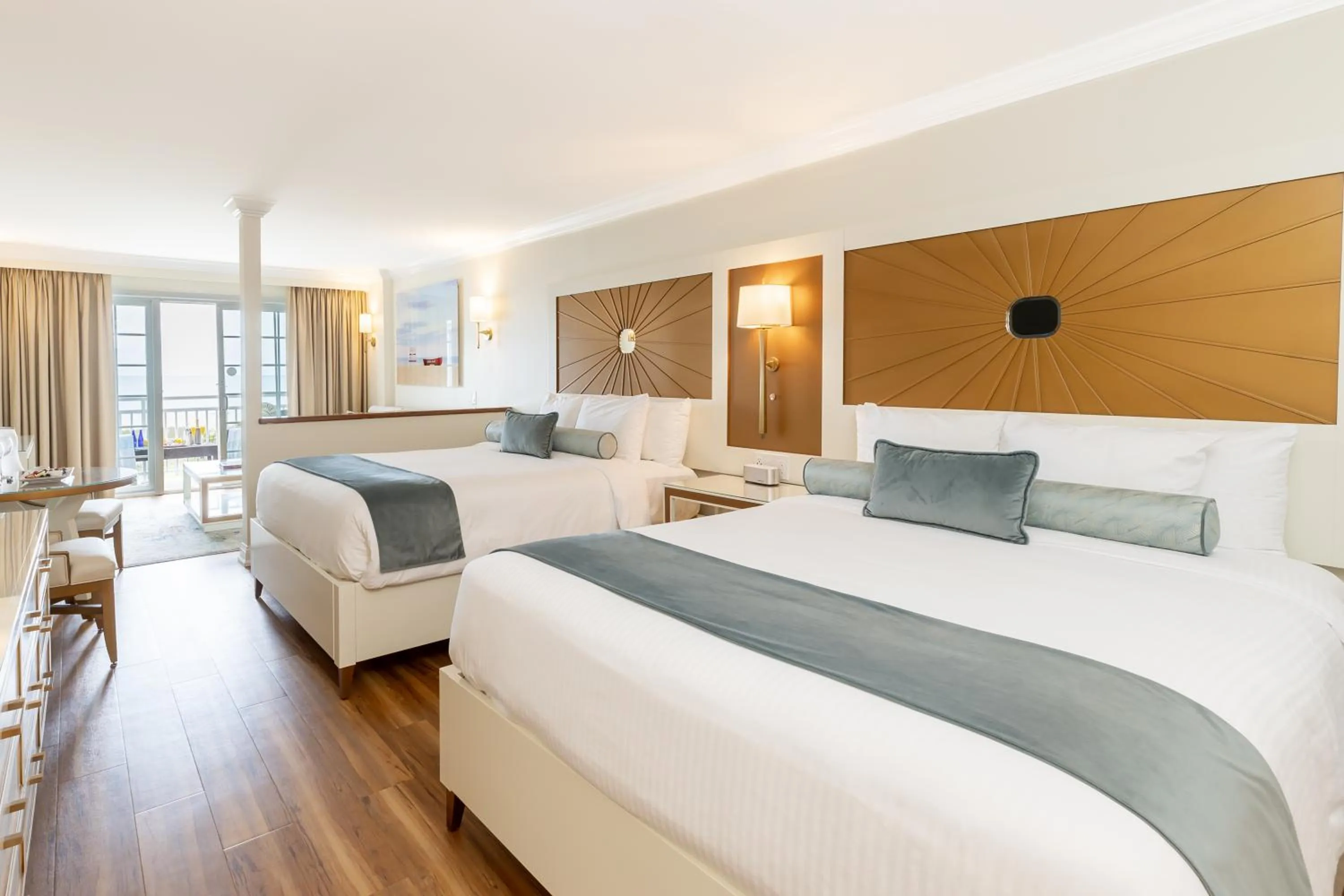 Premium Terrace View with Two Queens in La Mer Beachfront Resort