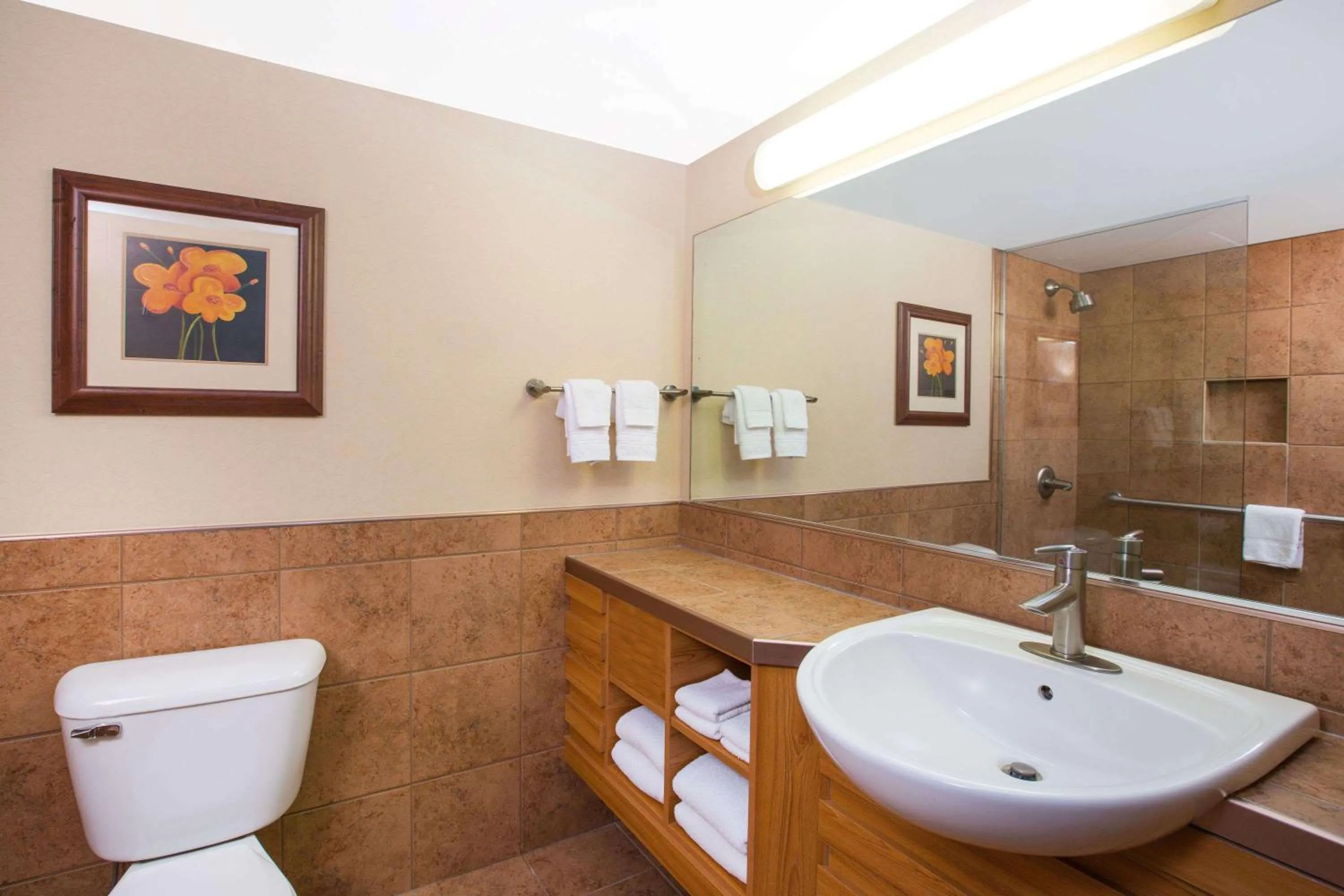 1 King Bed, Deluxe One-Bedroom Suite, Poolside, Non-Smoking in Ramada by Wyndham Des Moines Tropics Resort & Conference Ctr