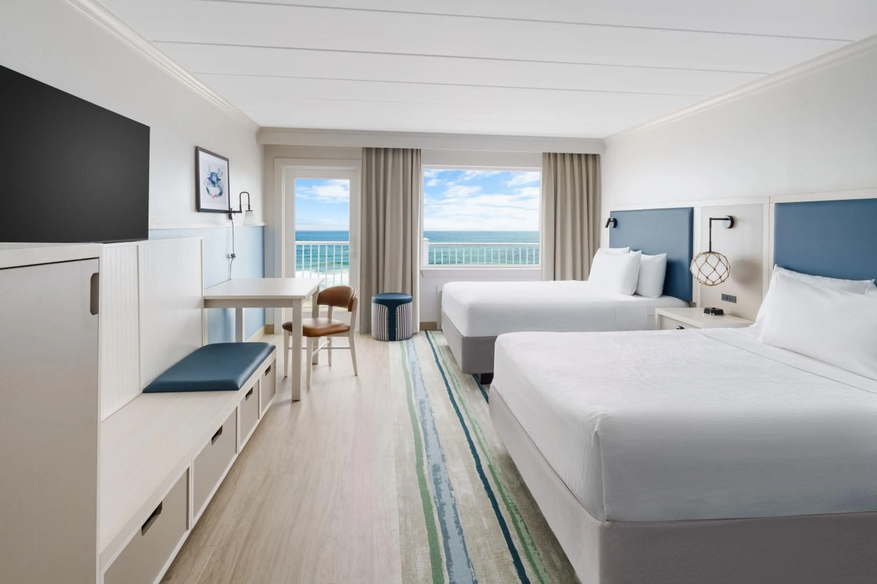 Queen Room with Two Queen Beds - High Floor/View in Hilton Garden Inn Ocean City Oceanfront