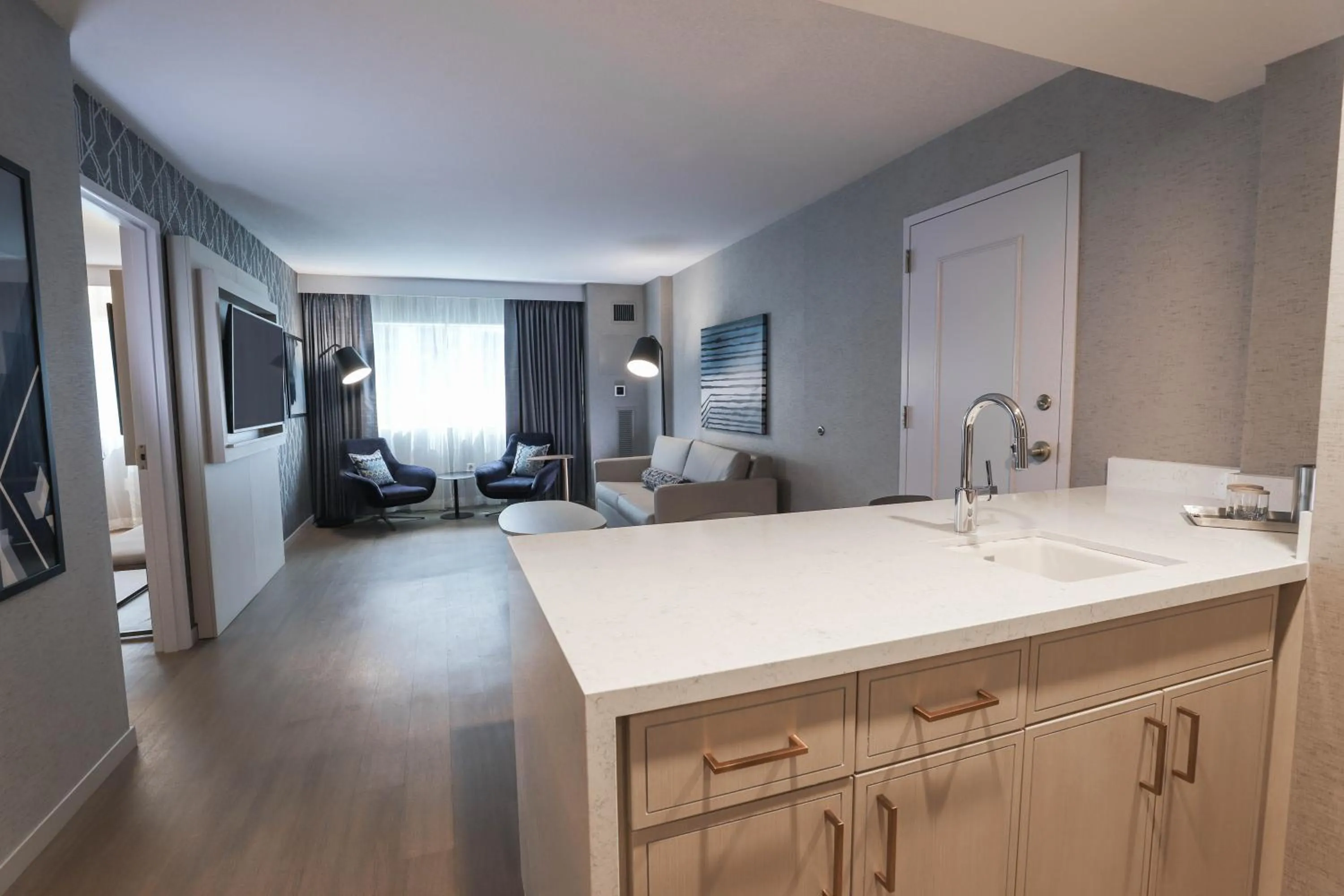 1 King Bed, 1 Bedroom Suite in Radisson Plaza Hotel at Kalamazoo Center