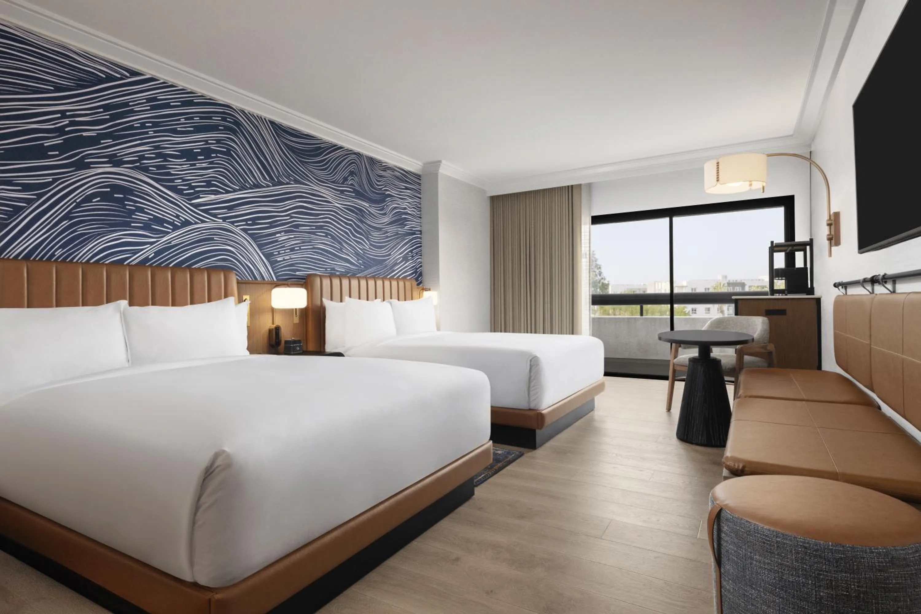 Queen Room with Two Queen Beds and Juliet Balcony in Hyatt Regency Irvine