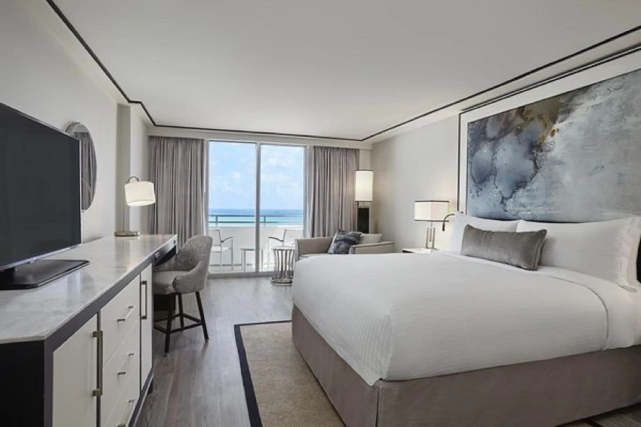 Ocean Front King Room with Balcony in Loews Miami Beach Hotel