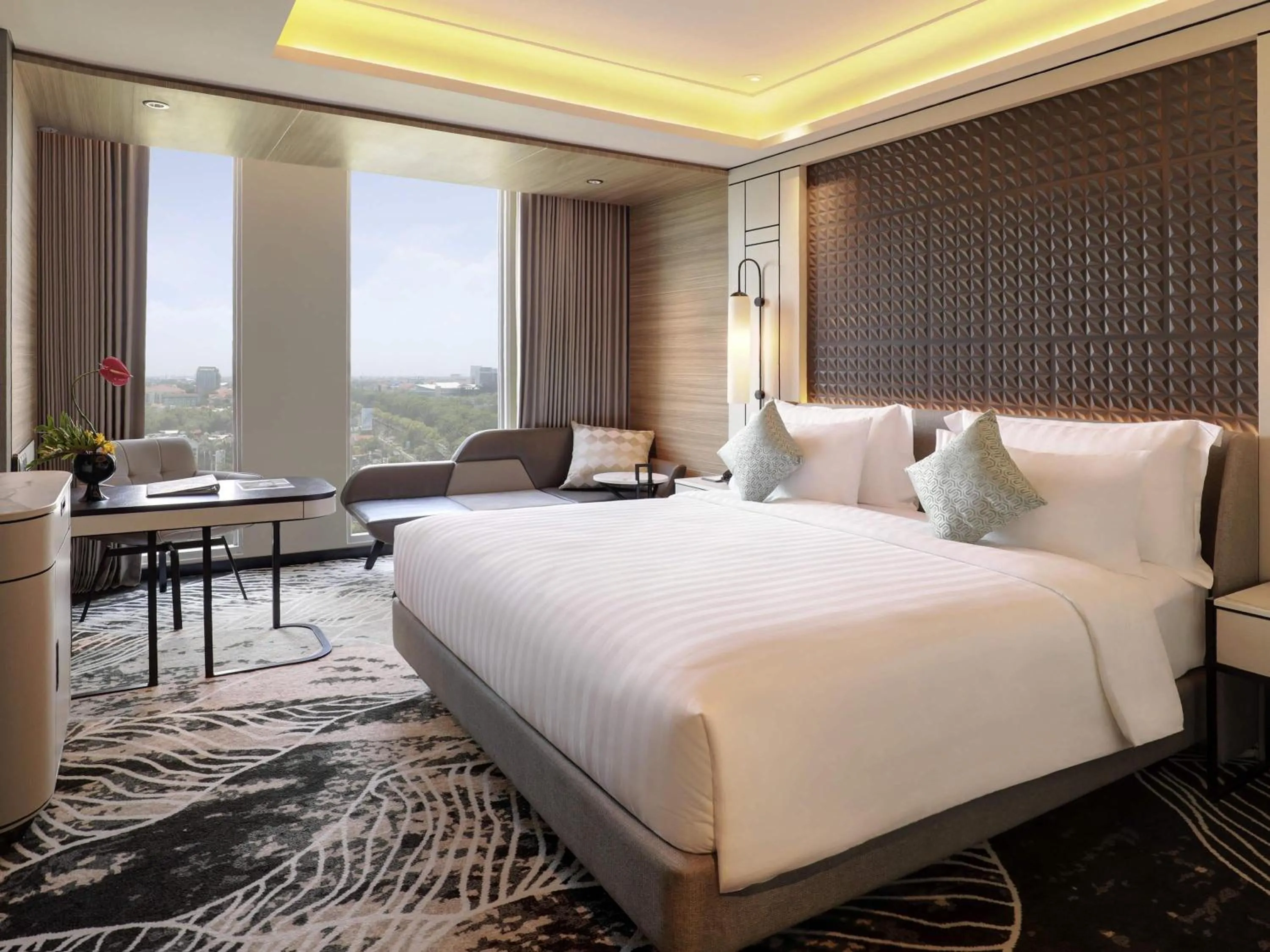 Deluxe Double Room with City View in Movenpick Surabaya City