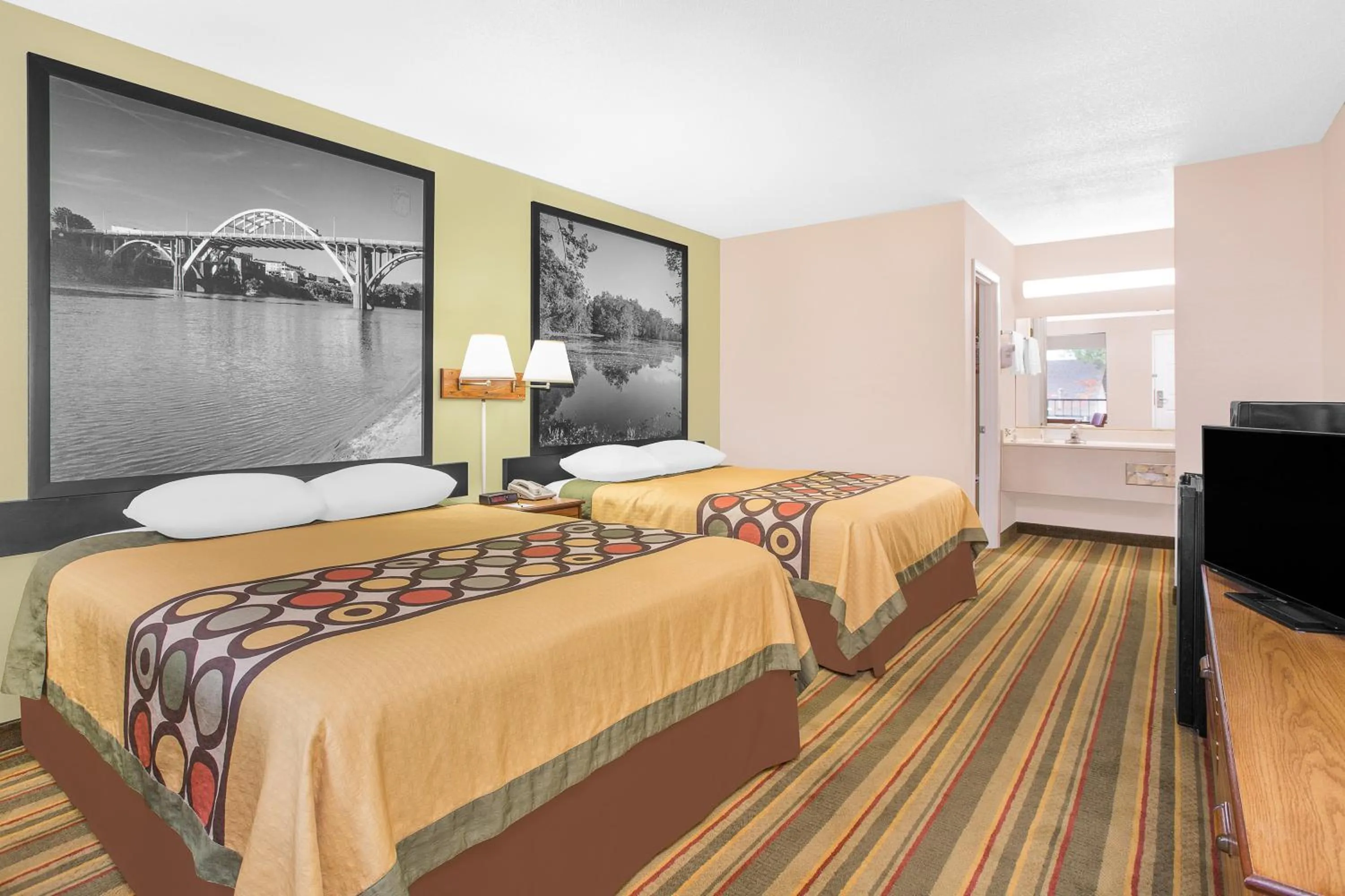 Queen Room with Two Queen Beds - Smoking in Super 8 by Wyndham Eufaula