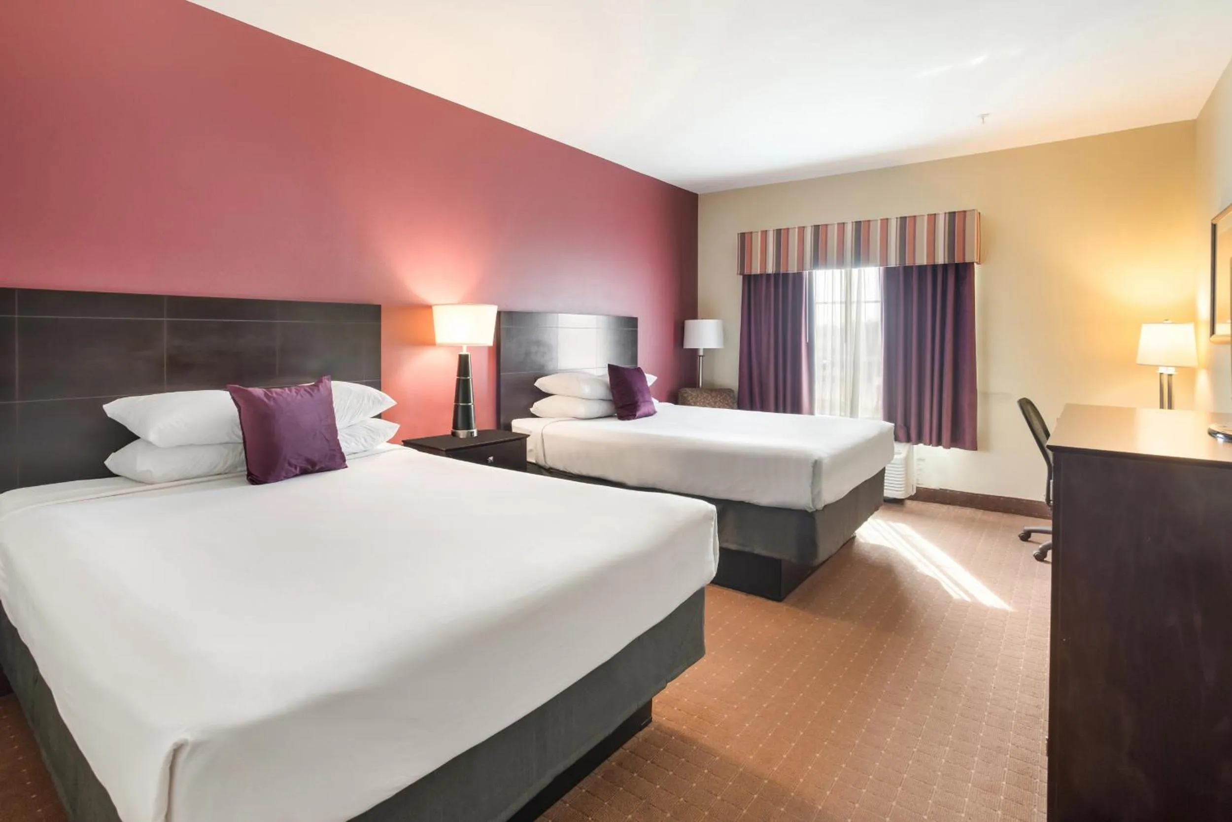 Queen Room with Two Queen Beds - Non-Smoking in Knights Inn Bunkie