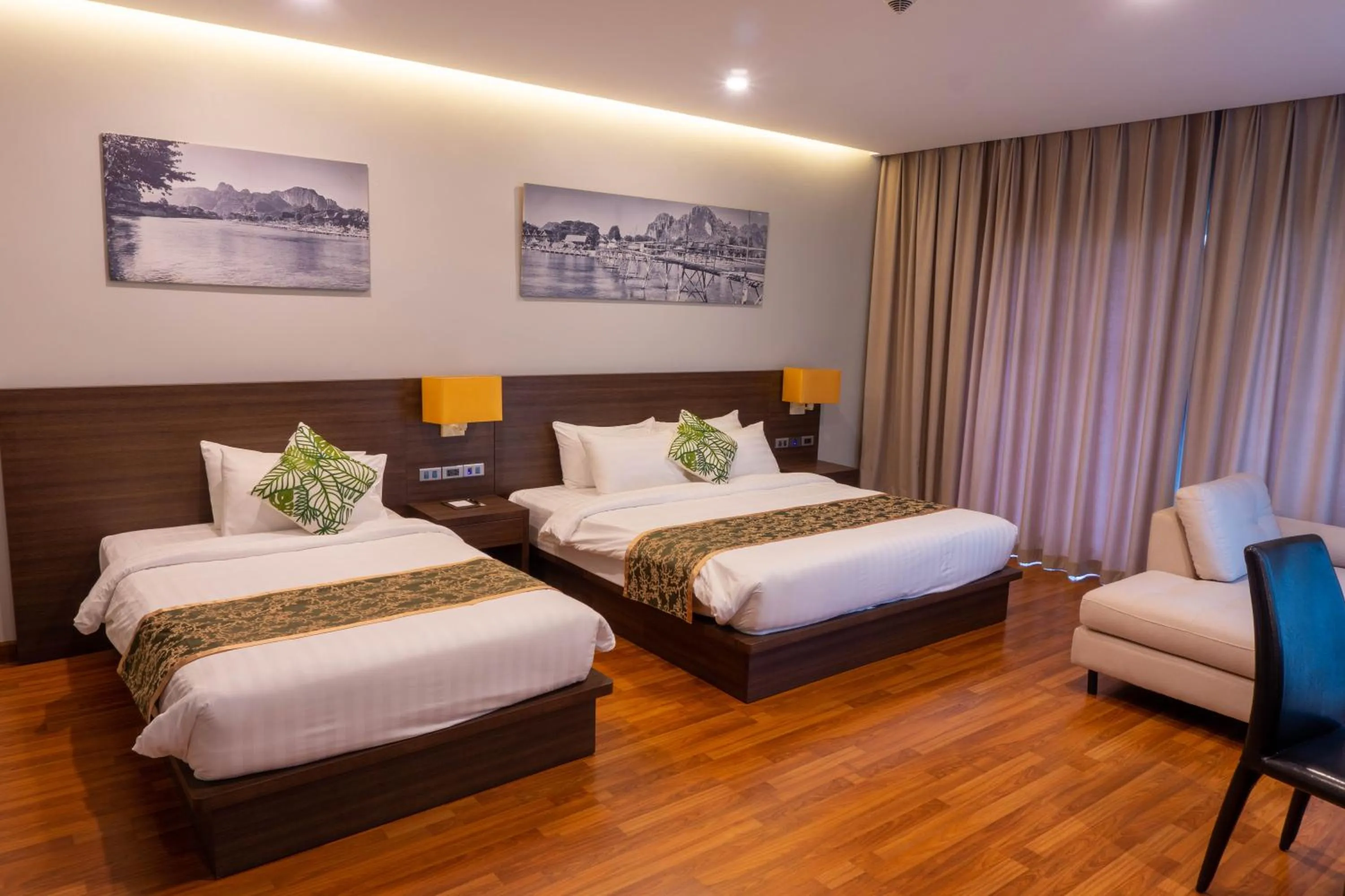 Family Room with Mountain View in Tmark Resort Vangvieng