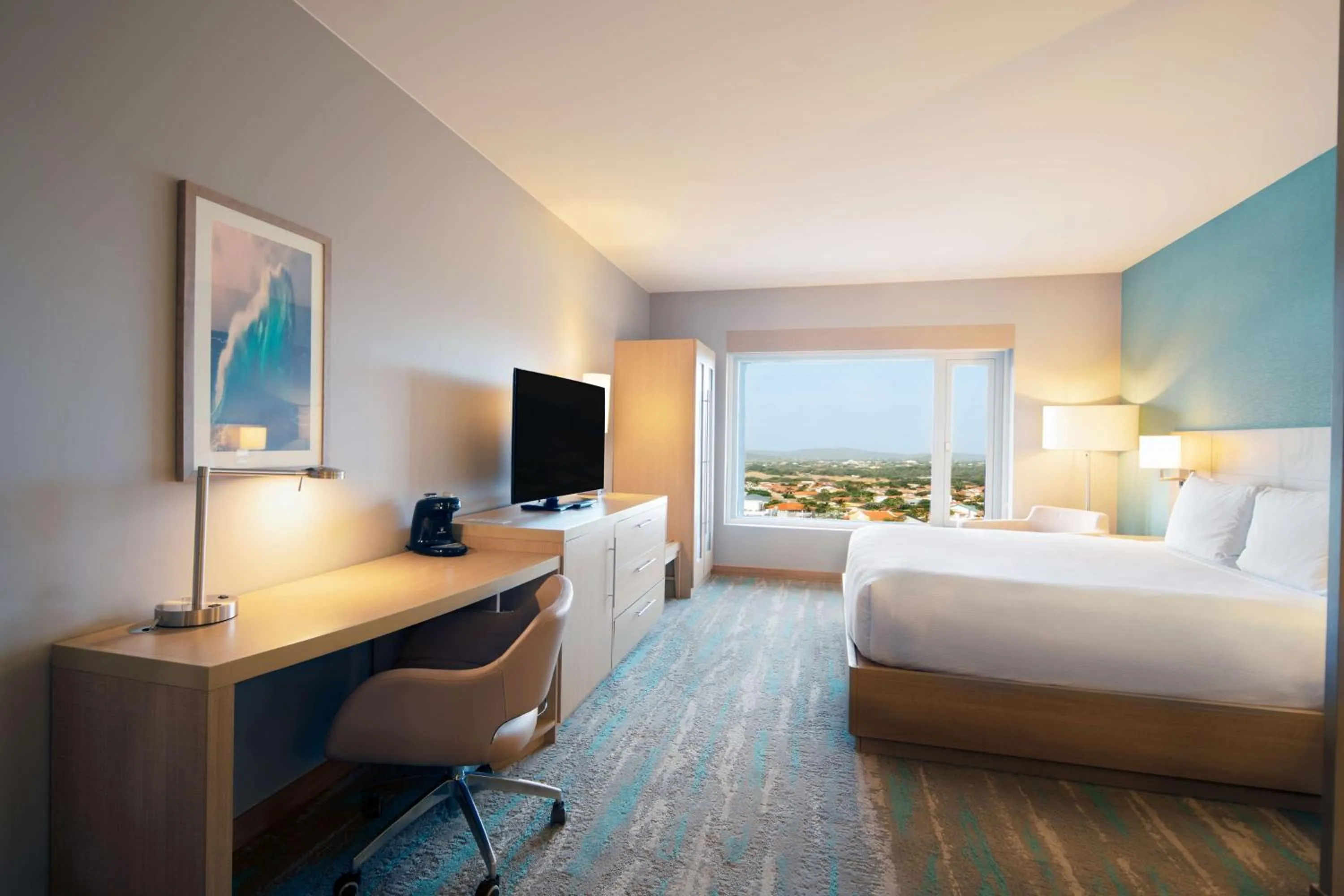 King Suite with Sofa Bed and Roll-In Shower - Disability Access in Hyatt Place Aruba Airport