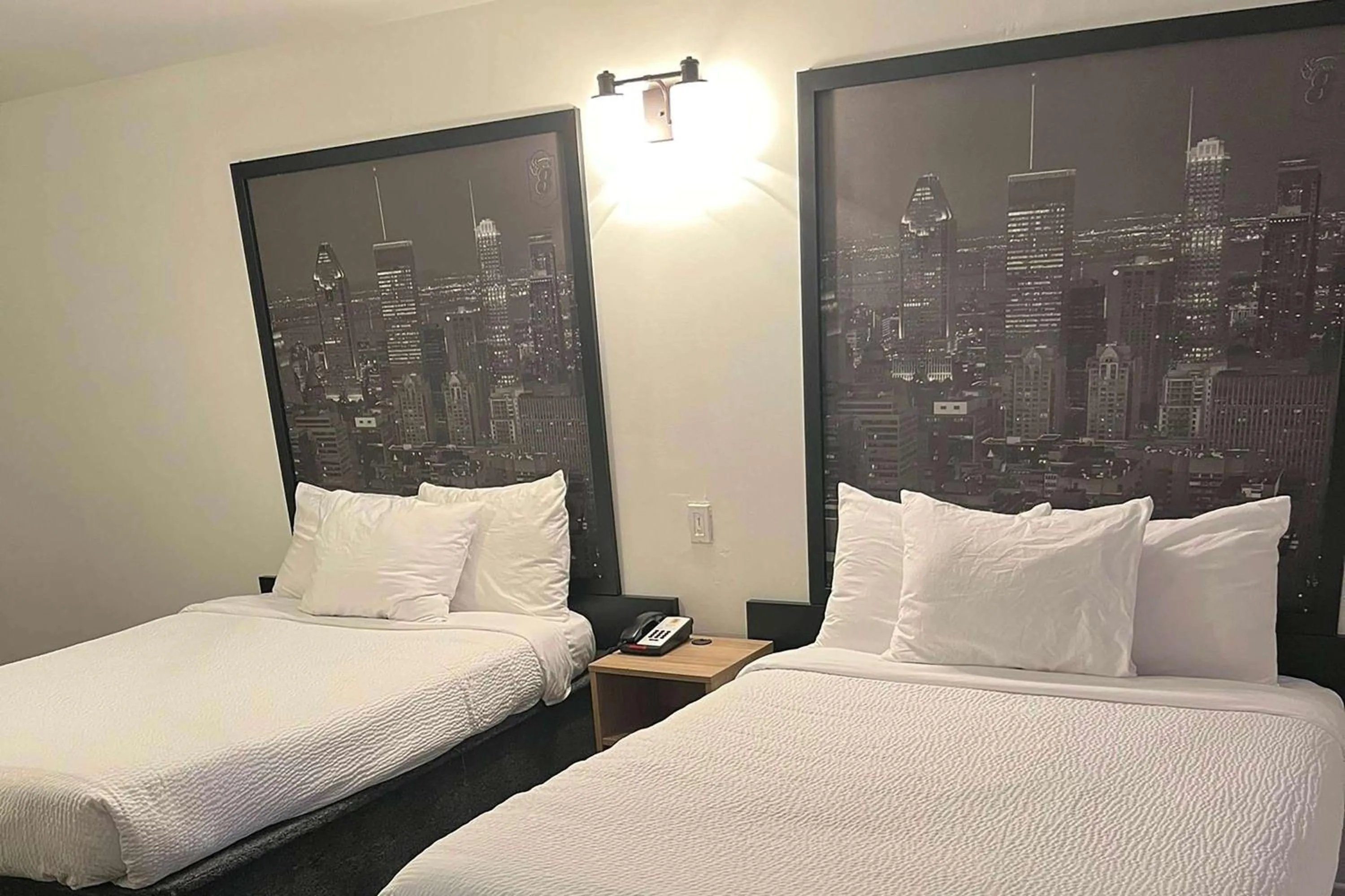 Double Room with Two Double Beds - Non-Smoking in Super 8 by Wyndham Montreal