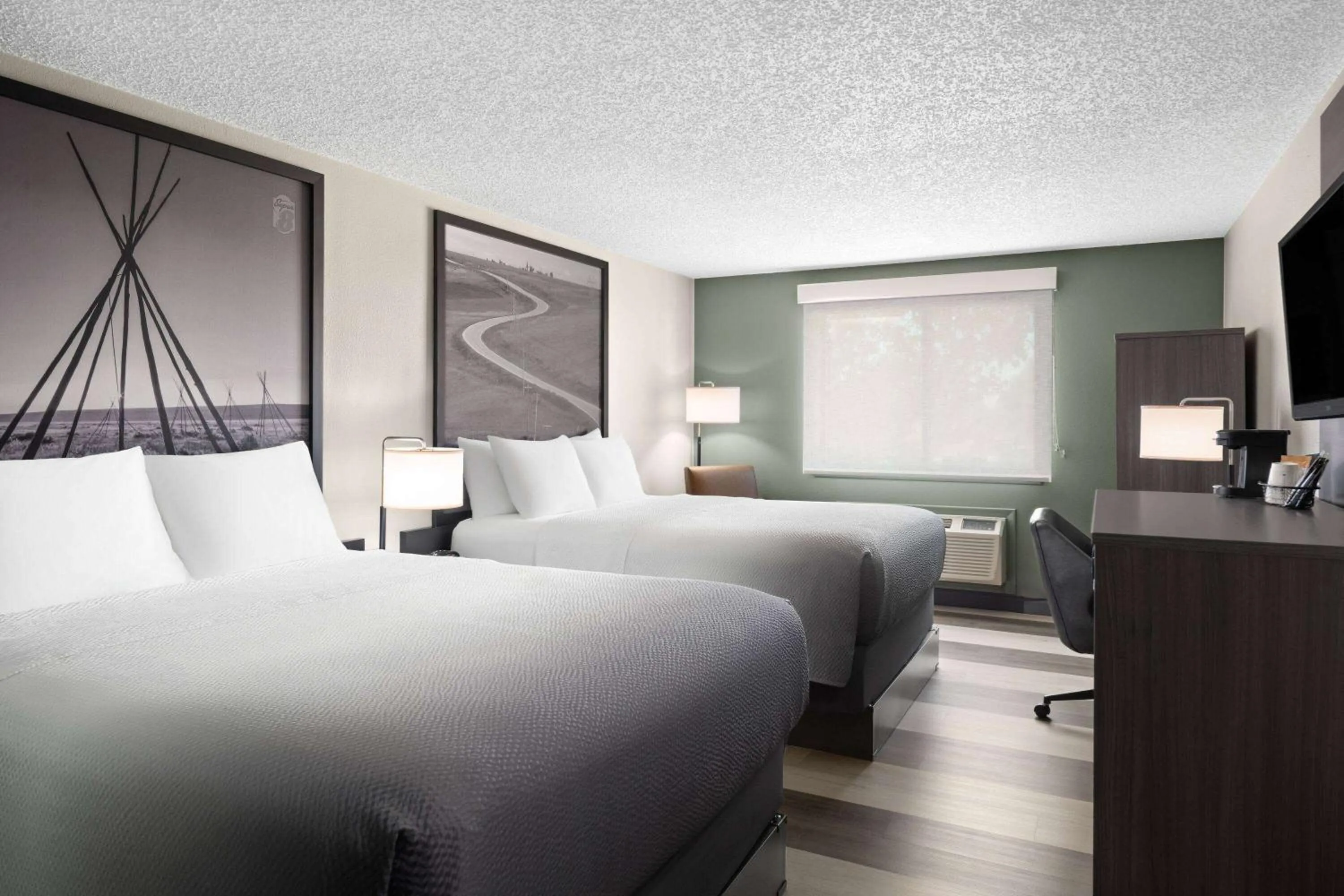 Queen Room with Two Queen Beds - Non-Smoking in Super 8 by Wyndham Conrad