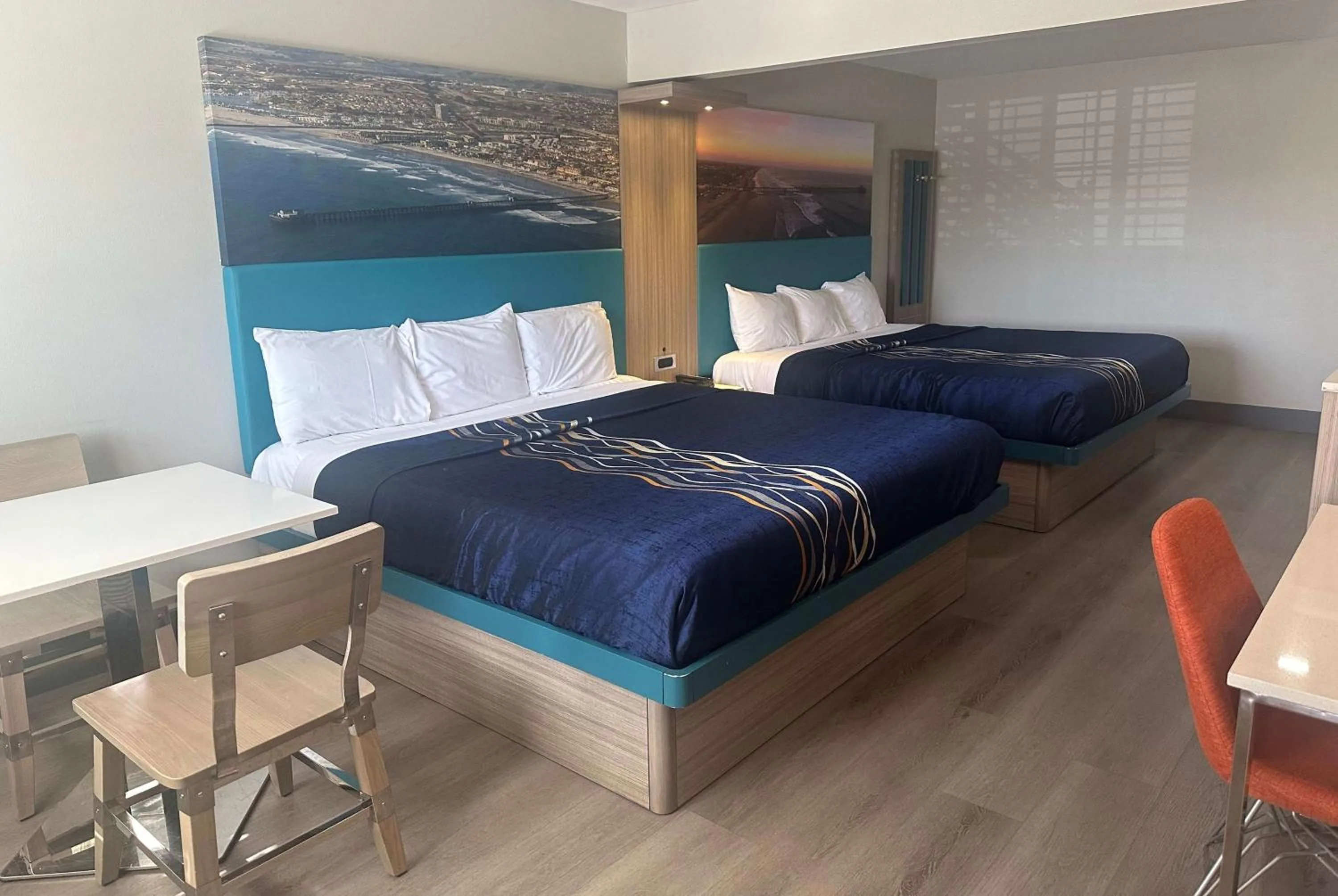 King Room with Two King Beds - Non-Smoking in Super 8 by Wyndham Oceanside Downtown