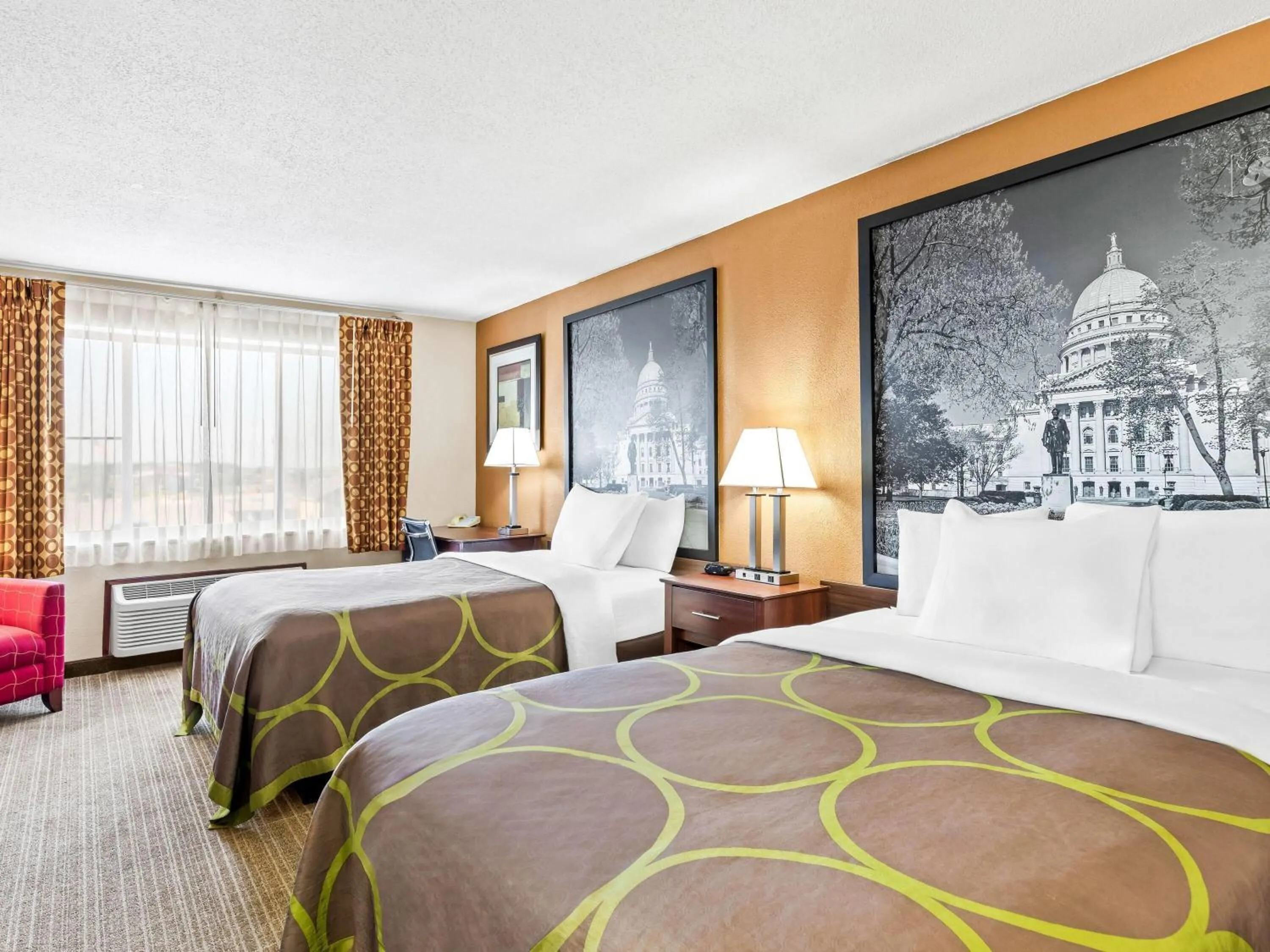 Double Room with Two Double Beds - Non-Smoking in Super 8 by Wyndham Sturtevant Racine