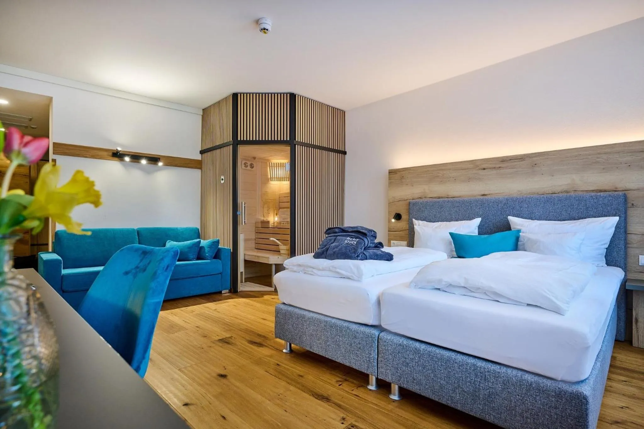 Superior Twin Room with Sauna in Hotel & Restaurant Herzstück Waldkirchen