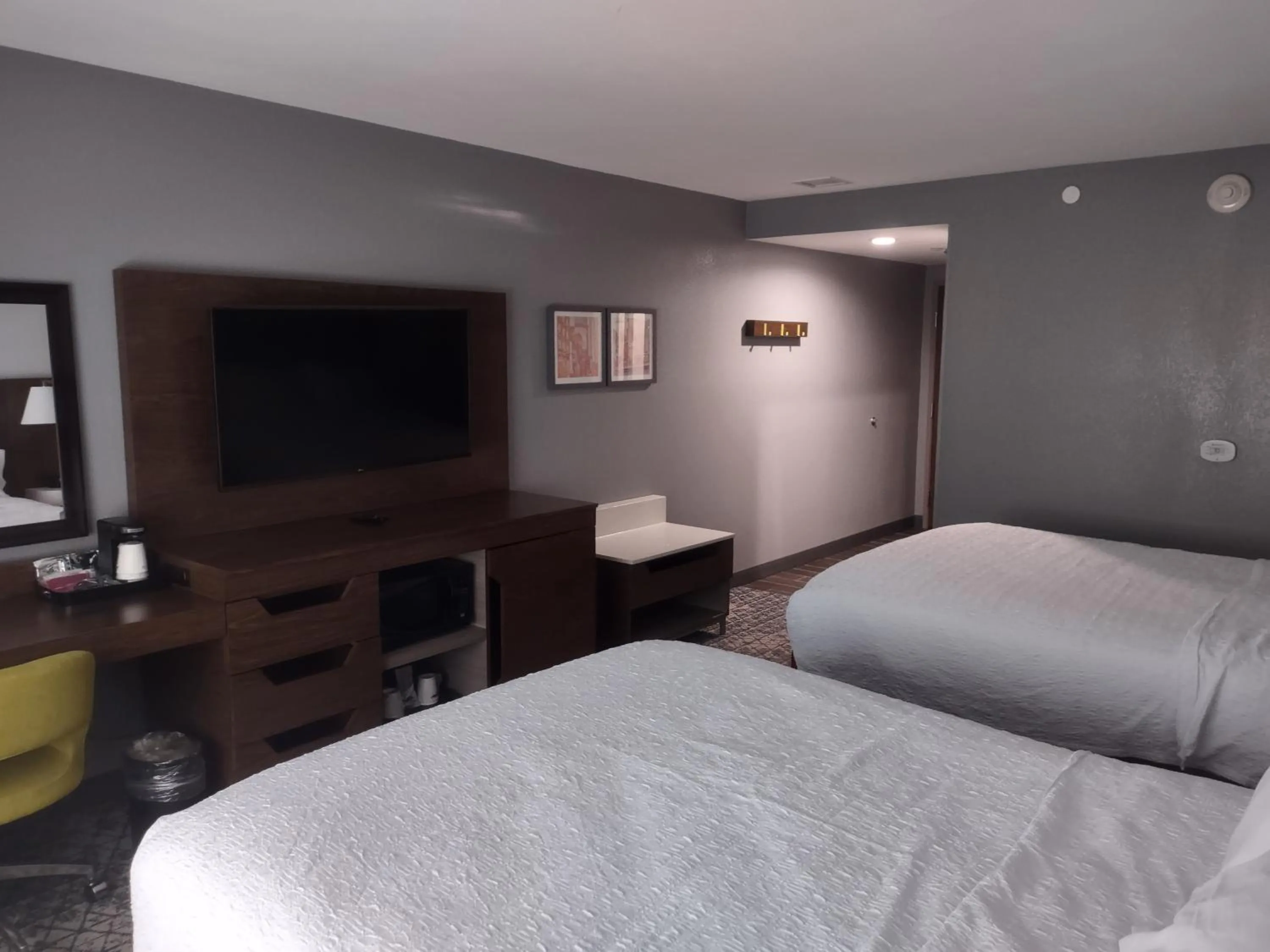 Queen Room with Two Queen Beds in Hampton Inn & Suites Pittsburgh New Stanton PA