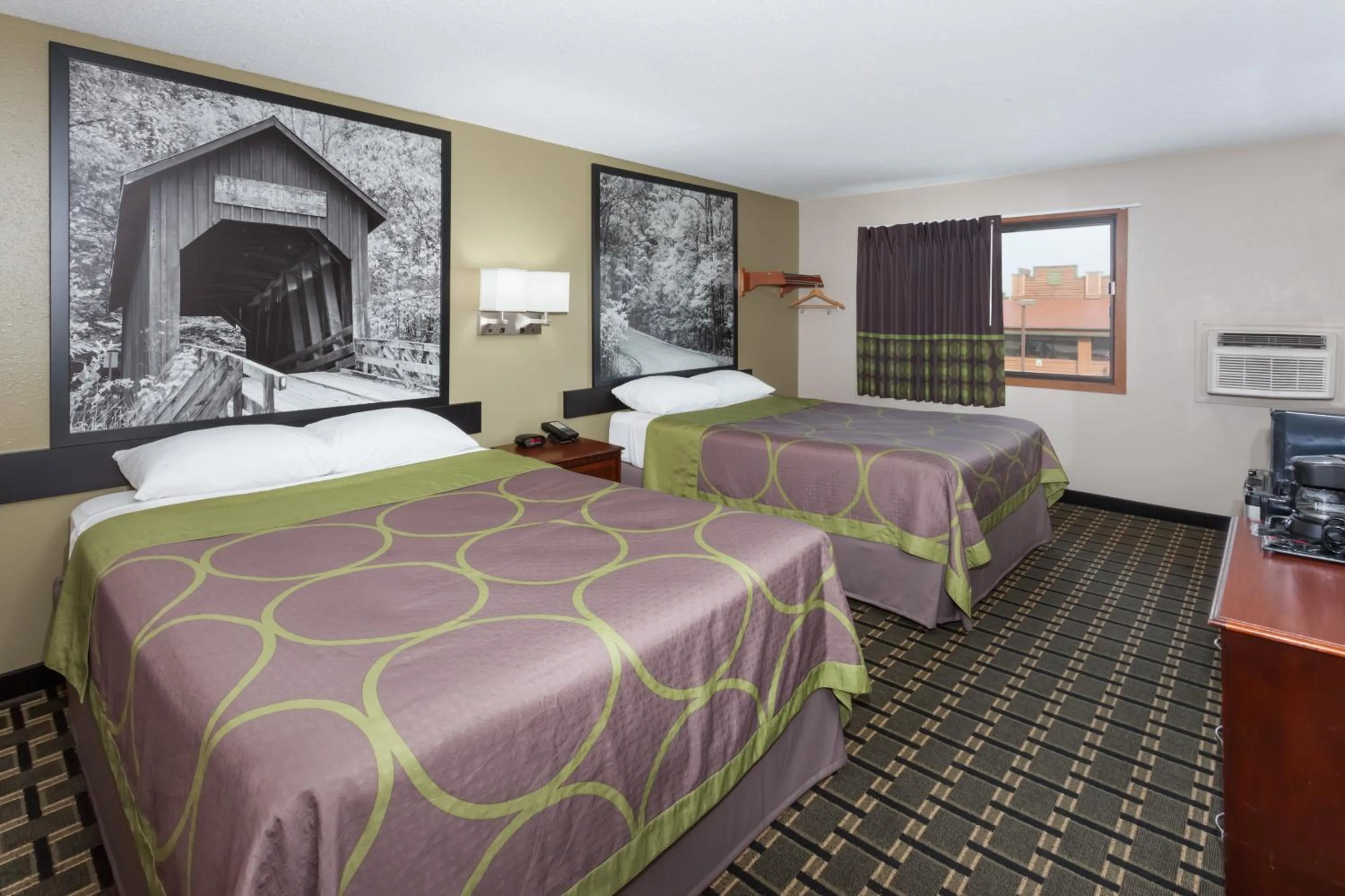 Deluxe Queen Room with Two Queen Beds - Non-Smoking in Super 8 by Wyndham Michigan City