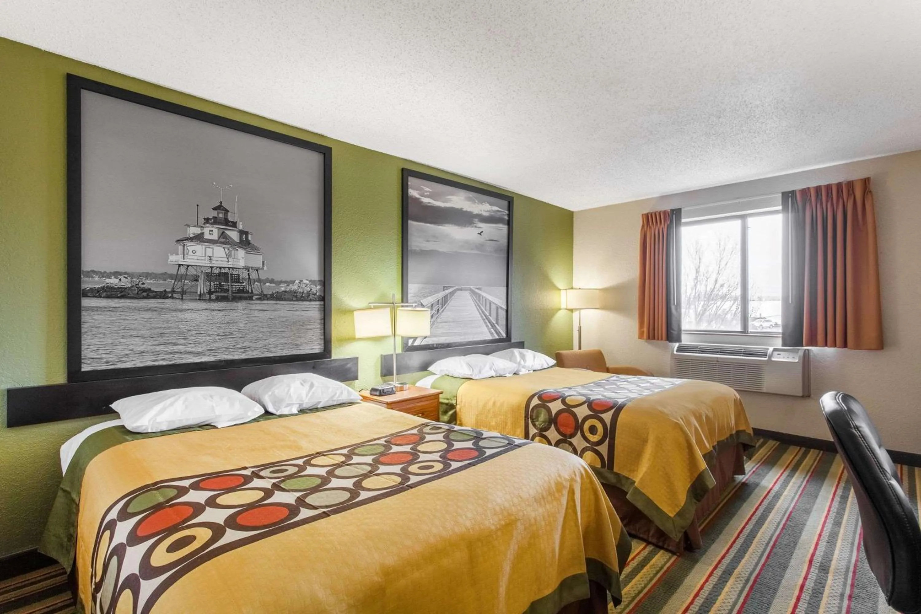 Deluxe Double Room with Two Double Beds - Non-Smoking in Super 8 by Wyndham College Park Wash DC Area