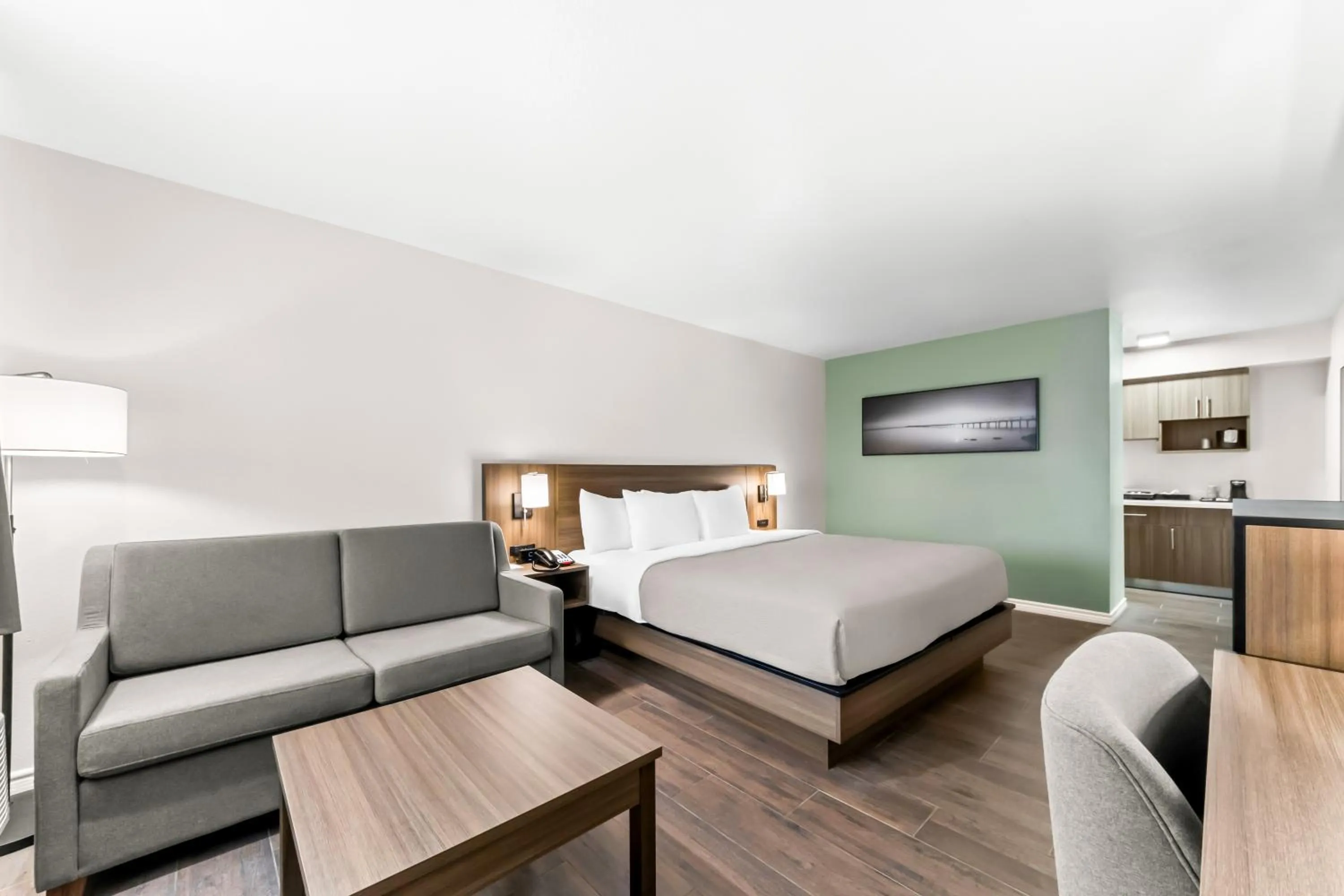 Efficiency King Room with Sofa Bed - Non-Smoking in Quality Inn & Suites Port Lavaca near Lighthouse Beach