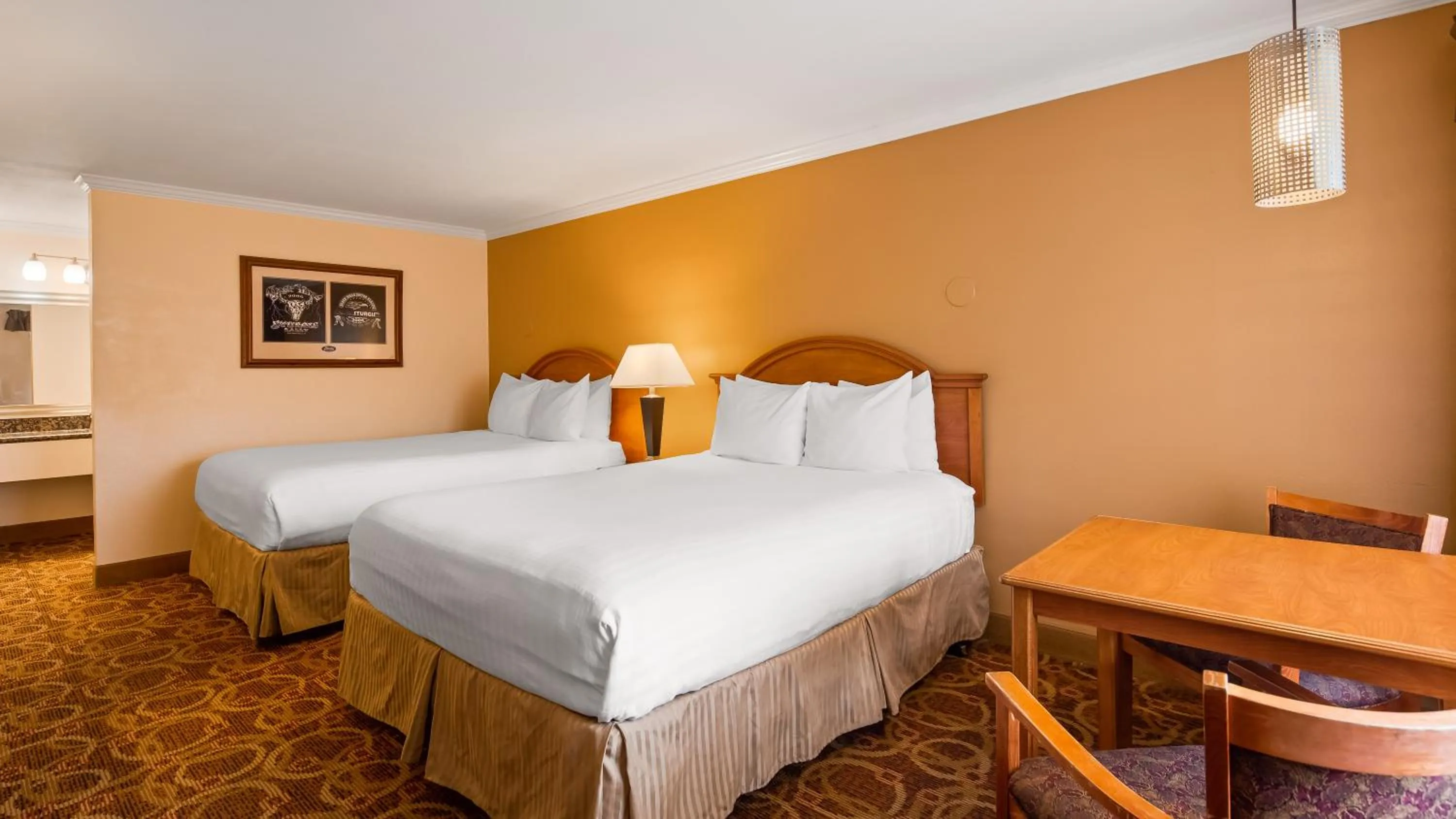 Queen Room with Two Queen Beds - Disability Access/Bath Tub in Sturgis Lodge and Suites