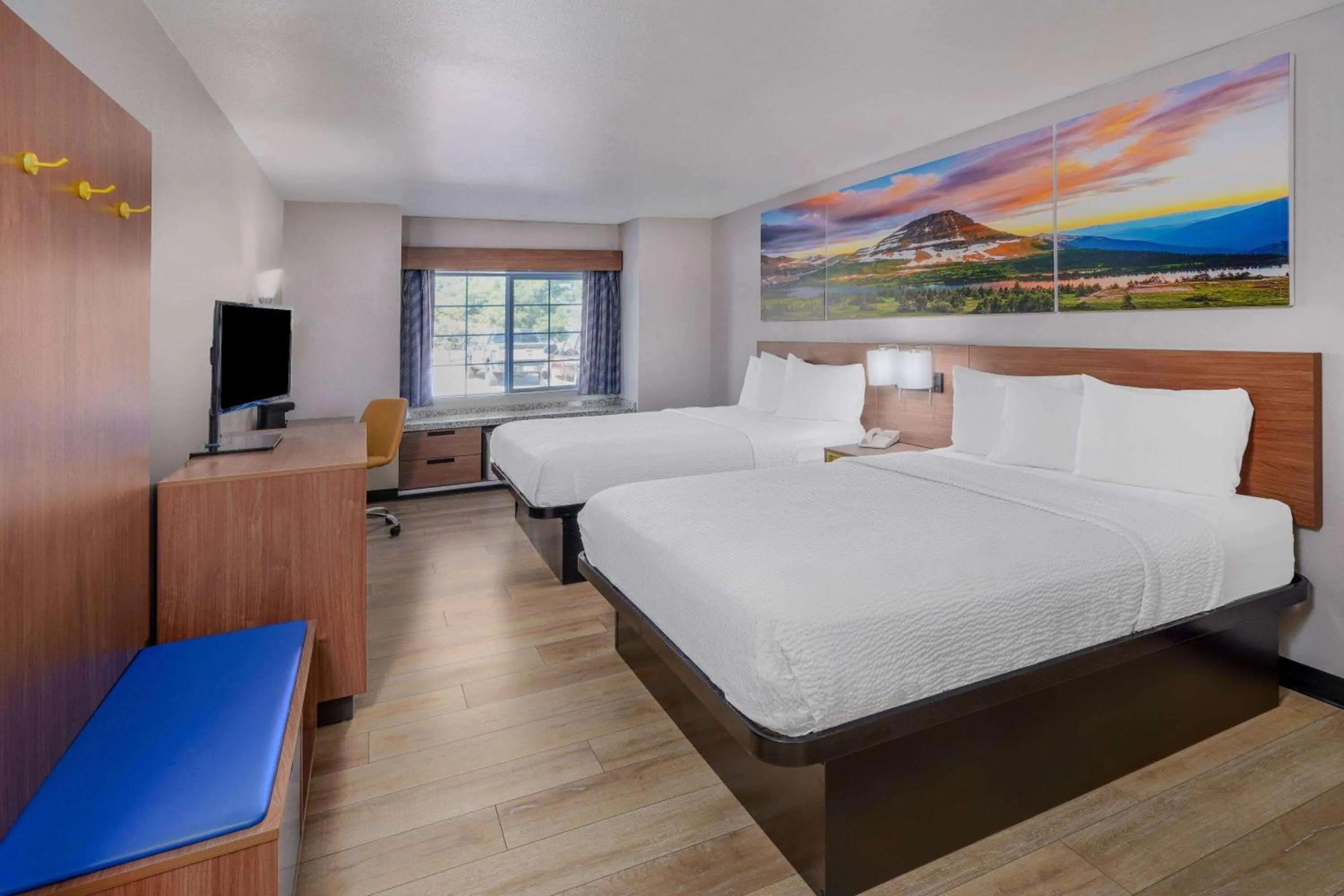 Queen Room with Two Queen Beds - Mobility Access/Non-Smoking in Days Inn & Suites by Wyndham Greeley