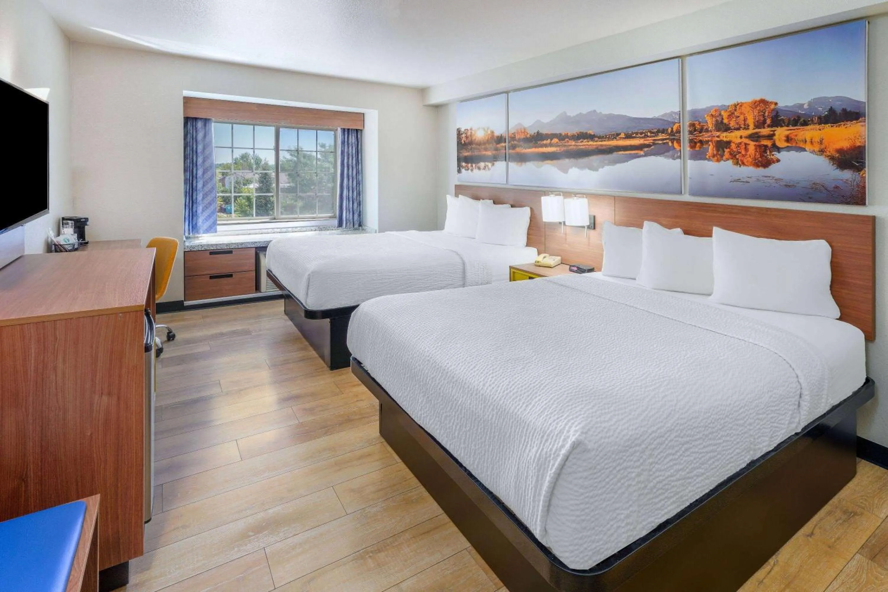 Queen Room with Two Queen Beds - Non-Smoking in Days Inn & Suites by Wyndham Greeley