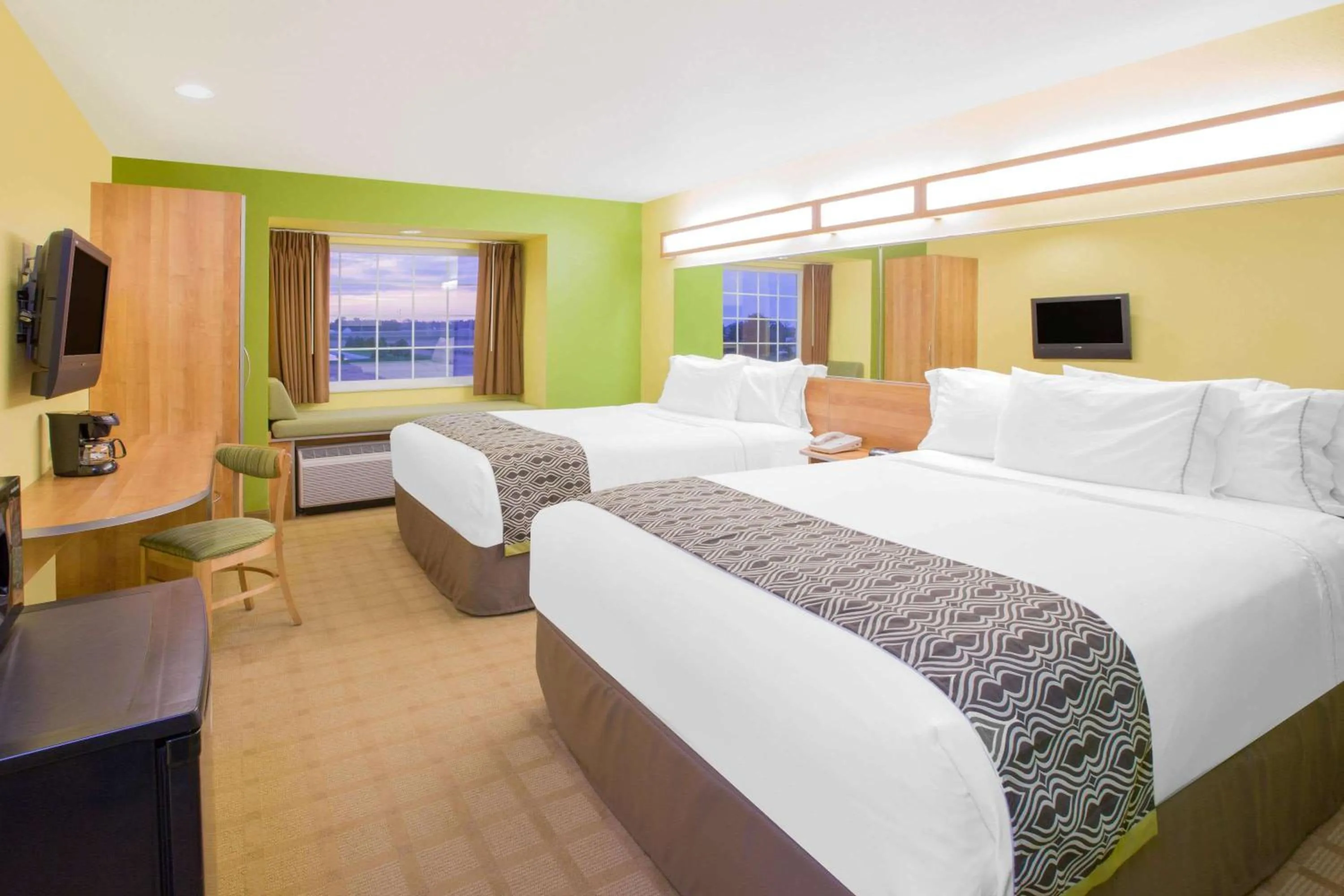 Queen Room with Two Queen Beds - Non-Smoking in Microtel Inn & Suites by Wyndham Delphos