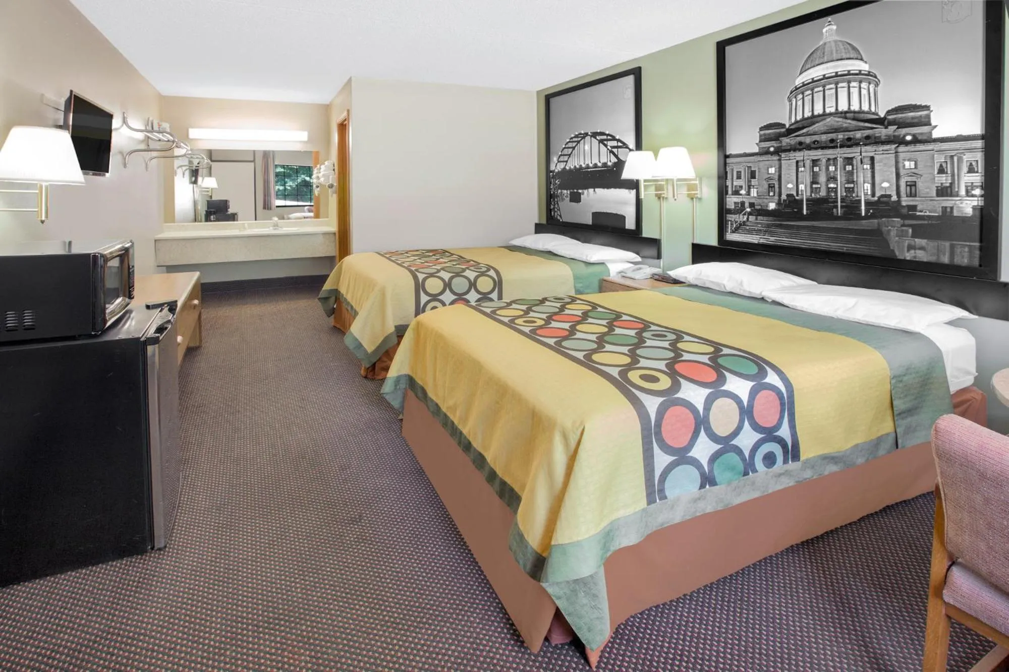 Deluxe Double Room with Two Double Beds - Non-Smoking in Super 8 by Wyndham Clarksville AR