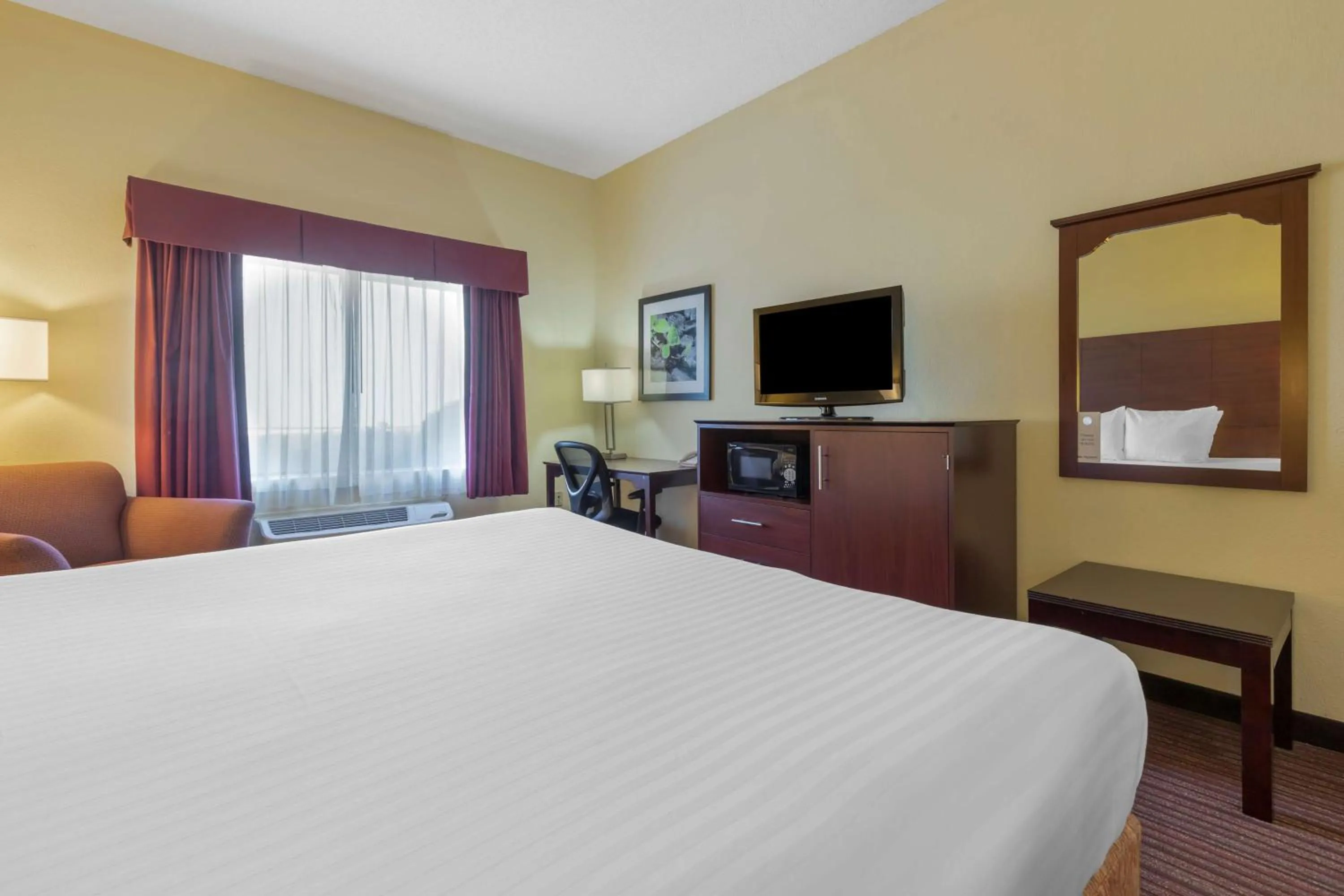 King Room with Roll-In Shower - Disability Access/Non-Smoking in Best Western Seneca-Clemson