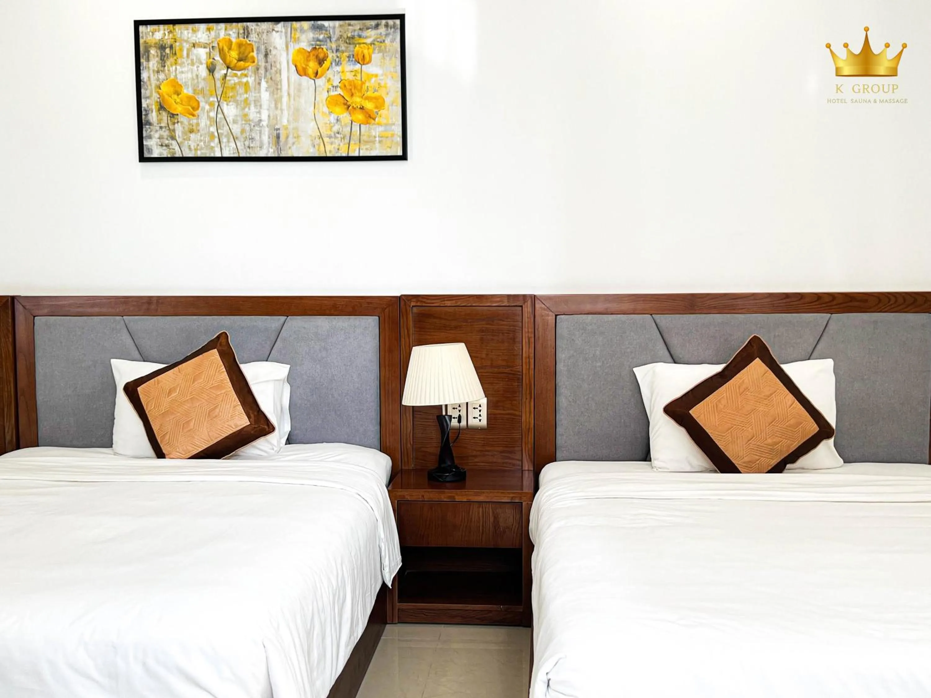 Deluxe Twin Room with City View in K Hotel Sauna and Massage