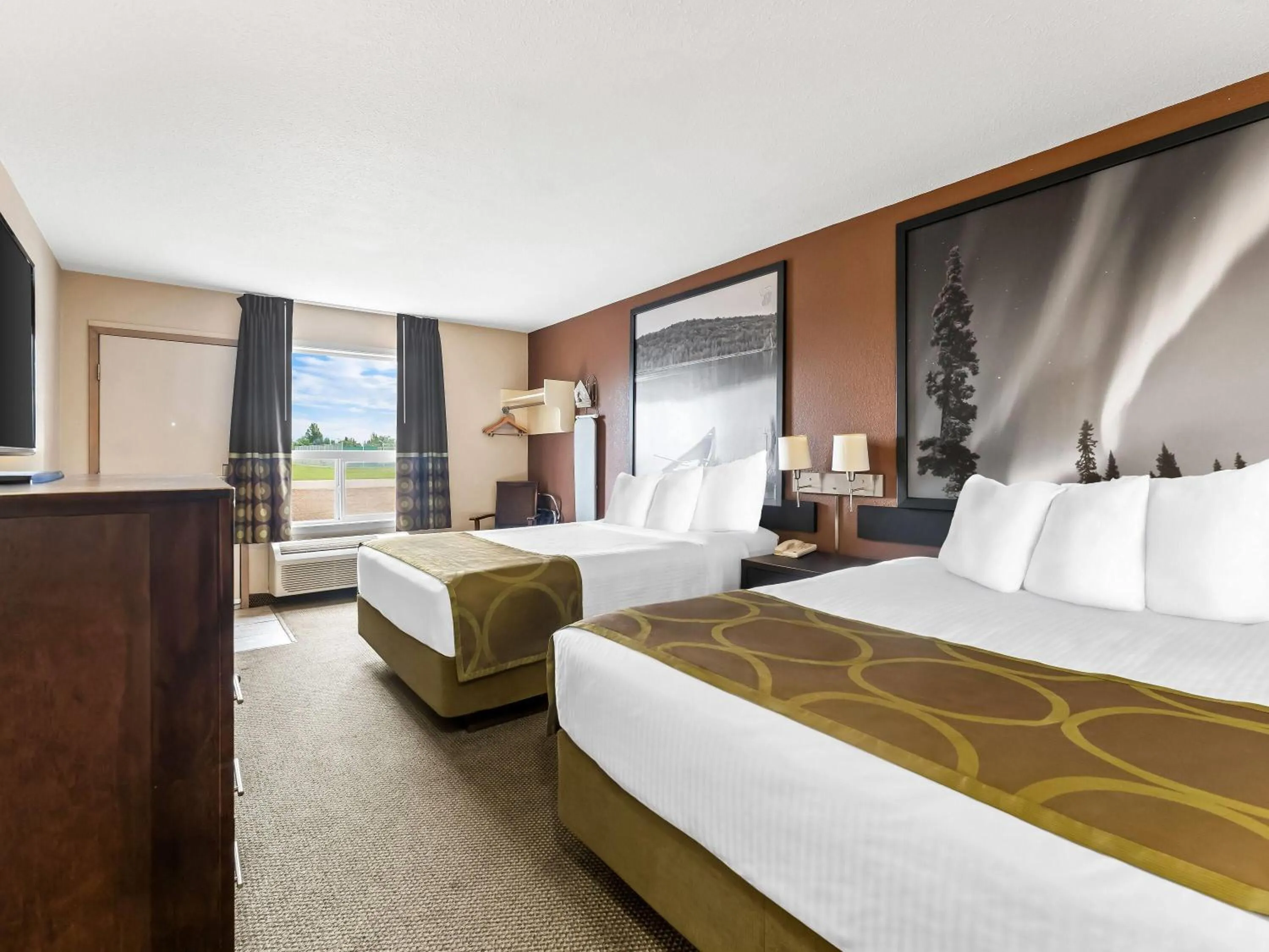 Deluxe Queen Room with Two Queen Beds - Non-Smoking in Super 8 by Wyndham Meadow Lake