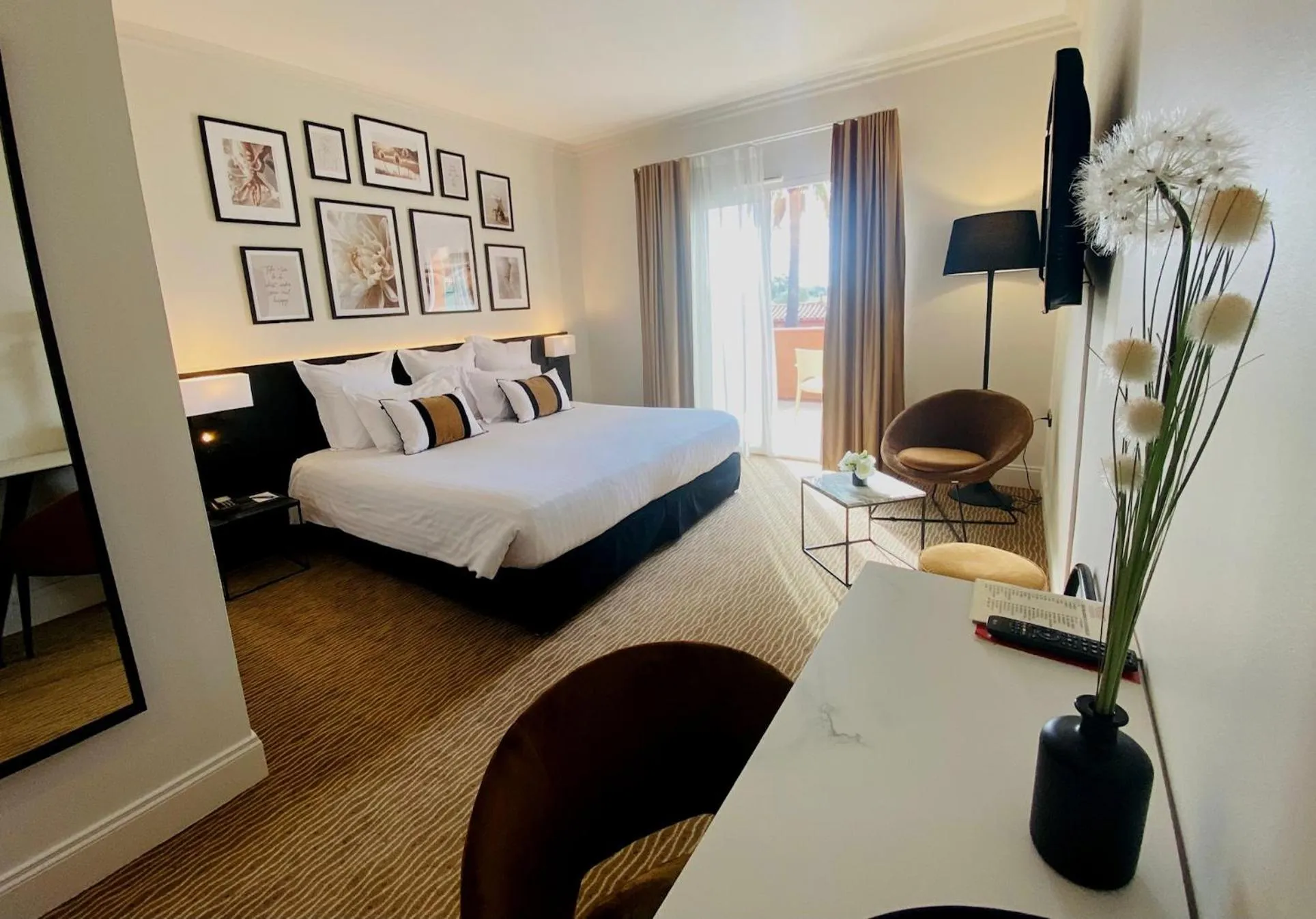 Comfort Double Room with Terrace Golf View heated swimming pool access - free parking in Palmyra Golf Hotel & Spa