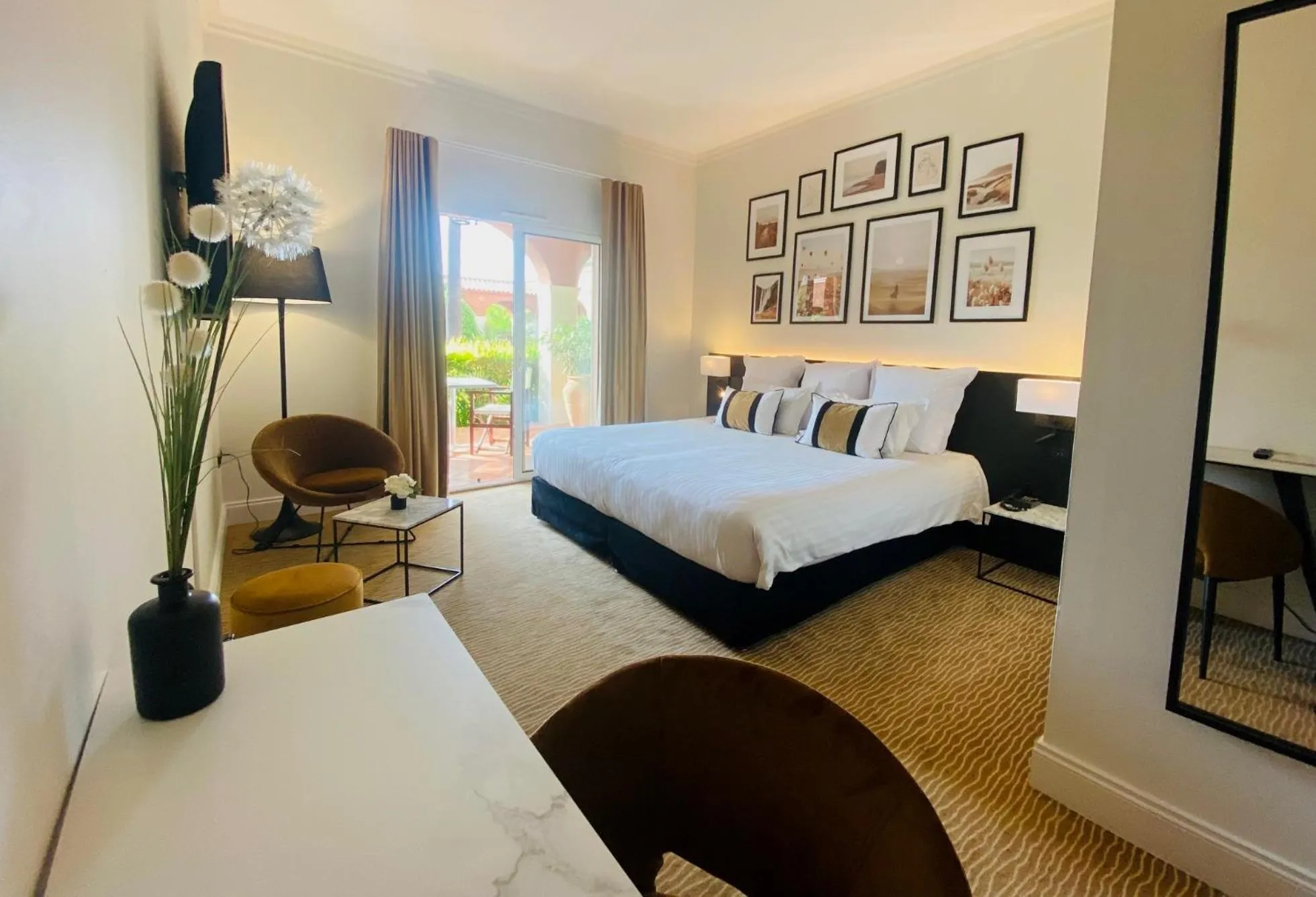 Comfort Double Room with Terrace and Garden View and heated swimming pool access - free parking in Palmyra Golf Hotel & Spa