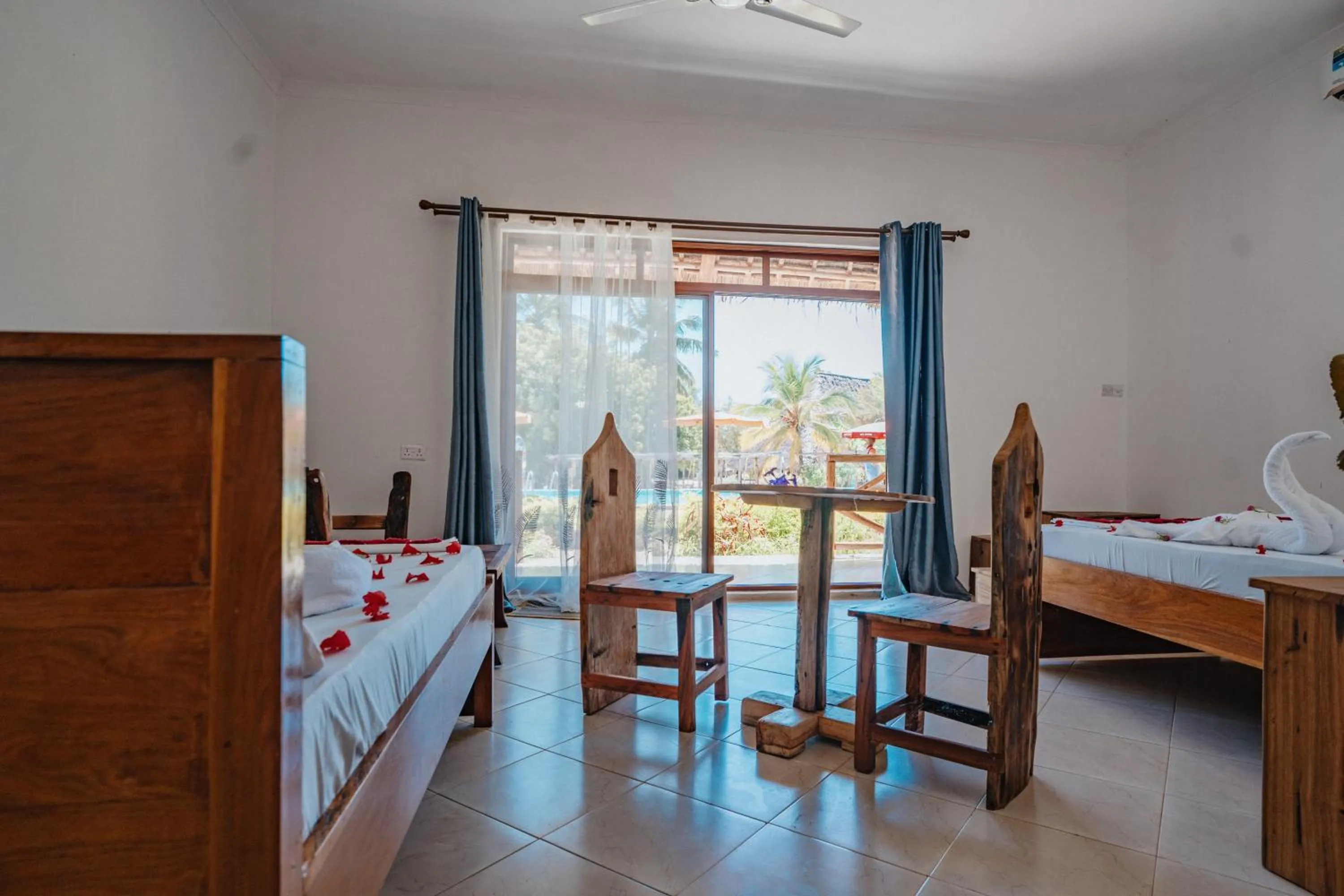 Triple Room with Pool View in Bella Vista Resort Zanzibar