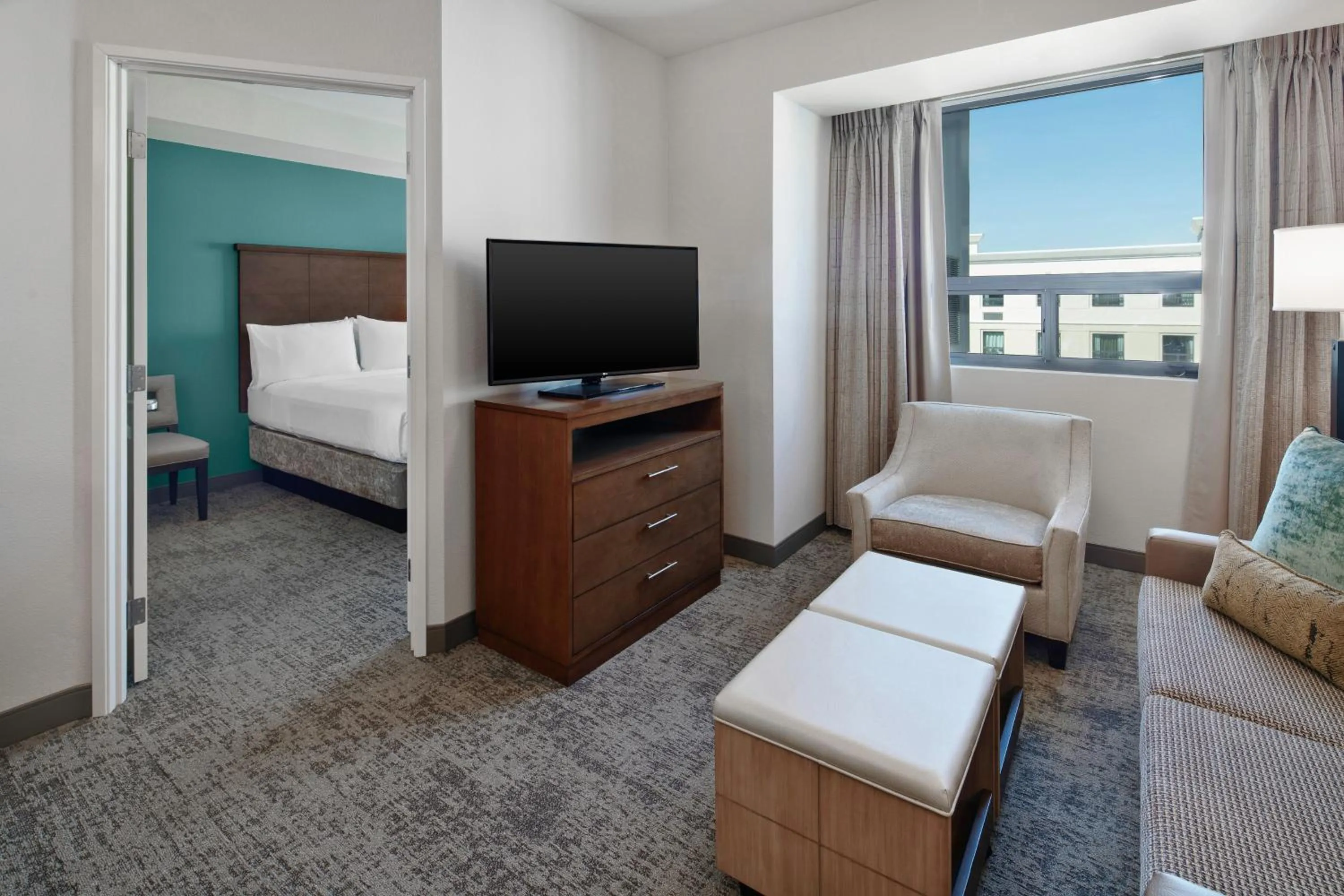 One-Bedroom Queen Suite with City and Mountain View in Staybridge Suites Irvine - John Wayne Airport by IHG
