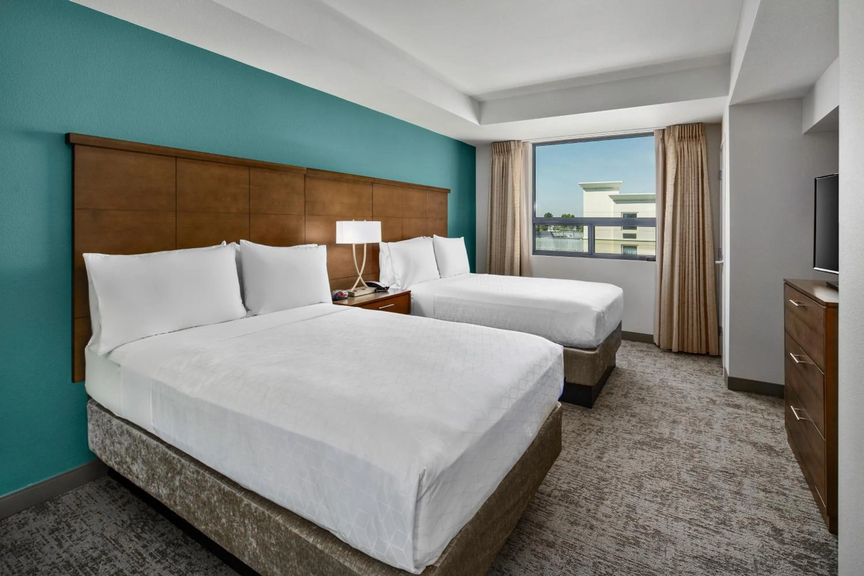 Two Bedroom Suite with One Queen Bed and Two Double Beds - Non-Smoking in Staybridge Suites Irvine - John Wayne Airport by IHG