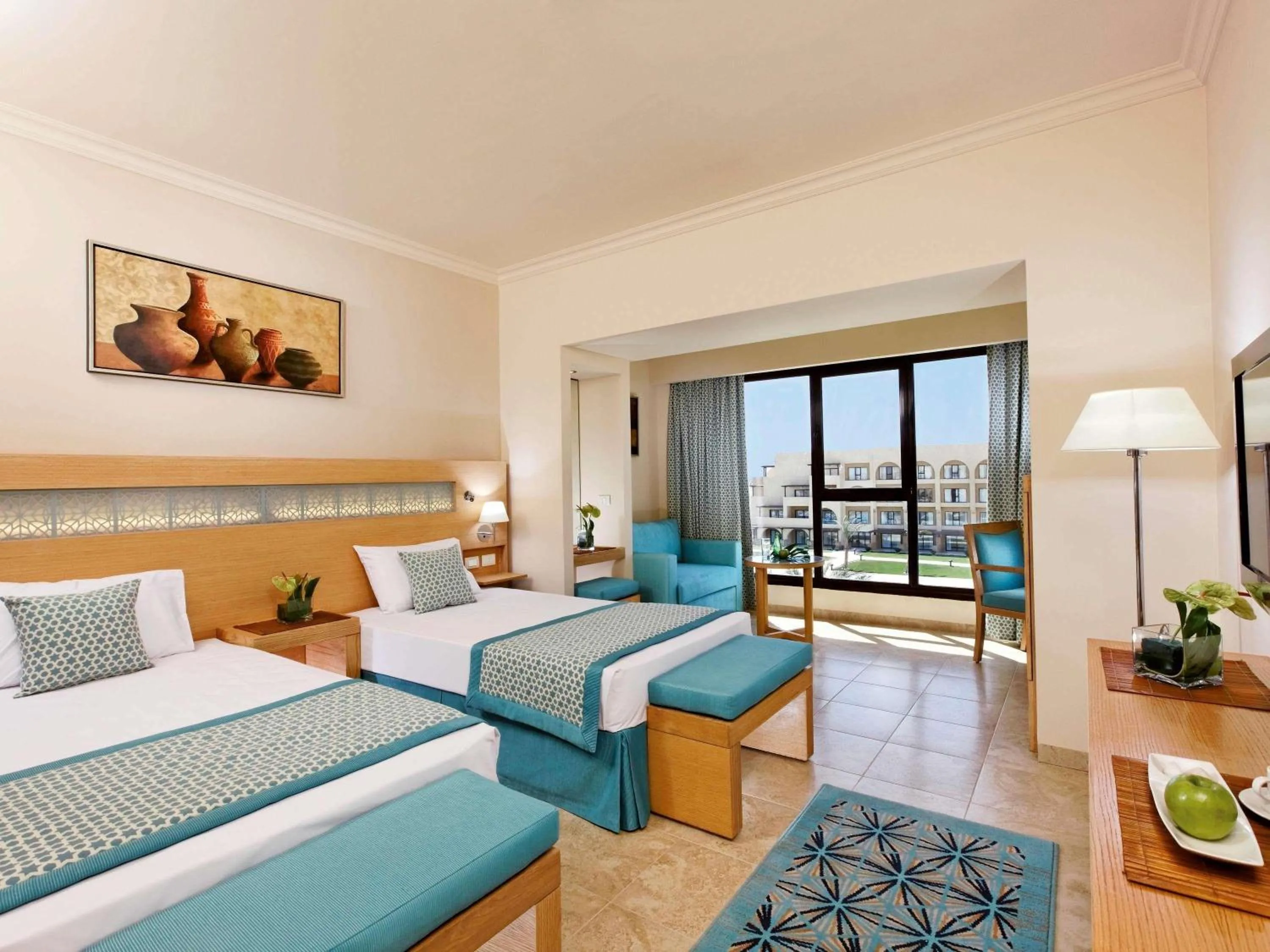 Classic Twin Room with Mountain View in Movenpick Waterpark Resort & Spa Soma Bay