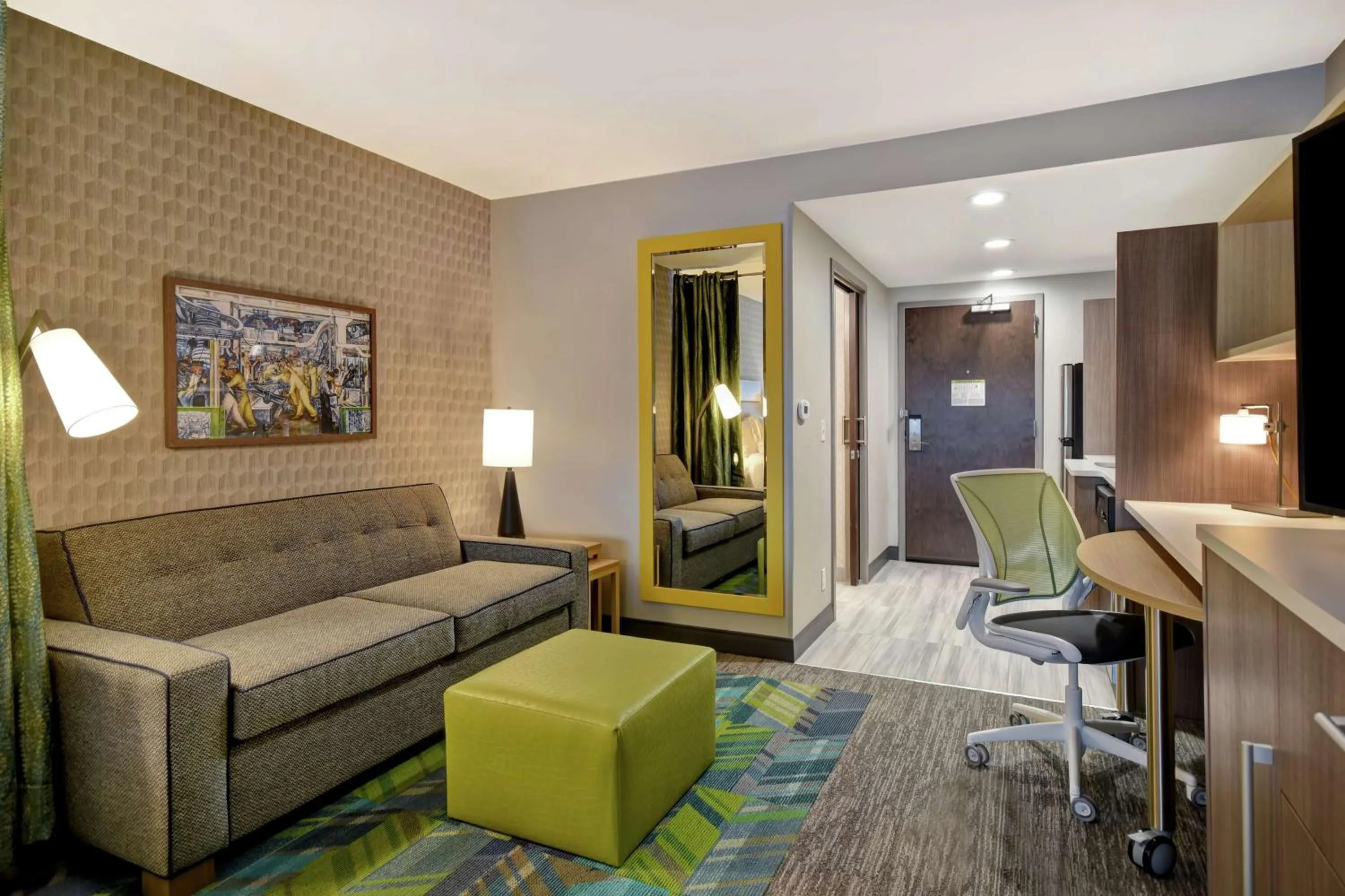 Queen Studio with Two Queen Beds - Non-Smoking in Home2 Suites By Hilton Taylor Detroit