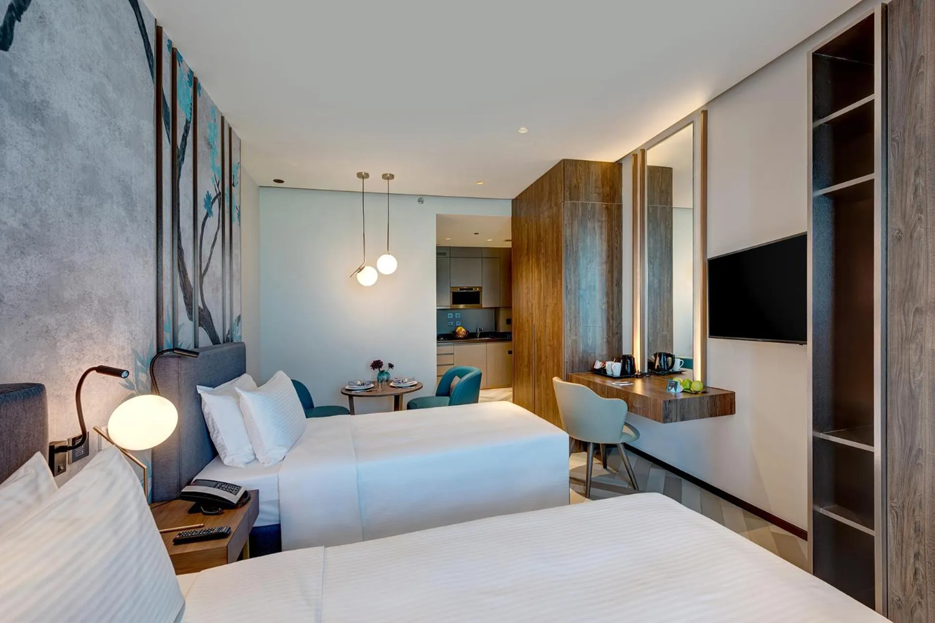 Deluxe Twin Studio in Millennium Place Barsha Heights Hotel Apartments